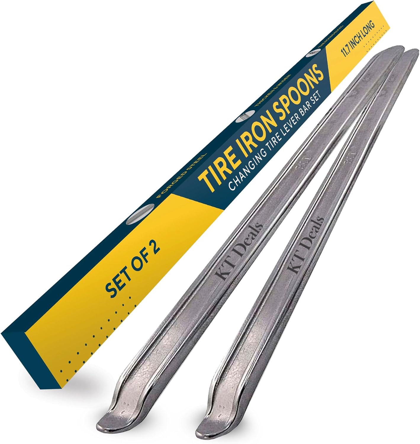 KT Deals Tire Iron Spoons Changing Tire Lever Bar Set Tire