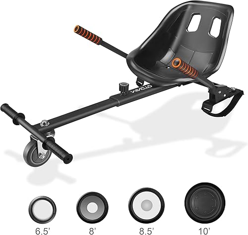 Miniatura 4 de mingto Accesorio para asiento de hoverboard Go Kart Hoverboard accesorio de fijación firme y ajustable marco HoverKart en scooters de 50in 80in