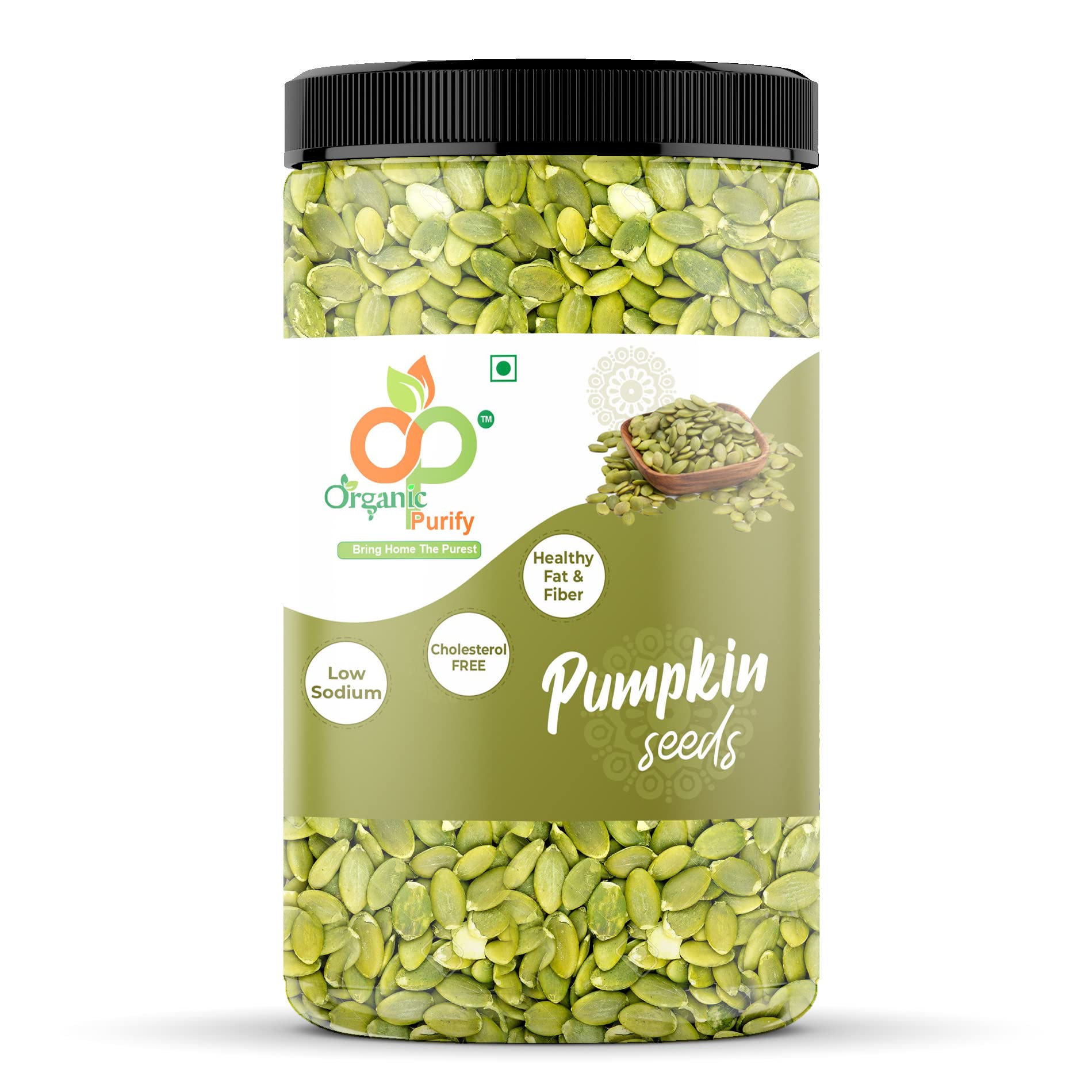 Organic Purify Pumpkin Seeds 500g - Raw Pumpkin Seeds for Eating, Immunity Booster, Diet Snack 500gm JAR PACK (B0B31N4SGX) Amazon Price History, Amazon Price Tracker