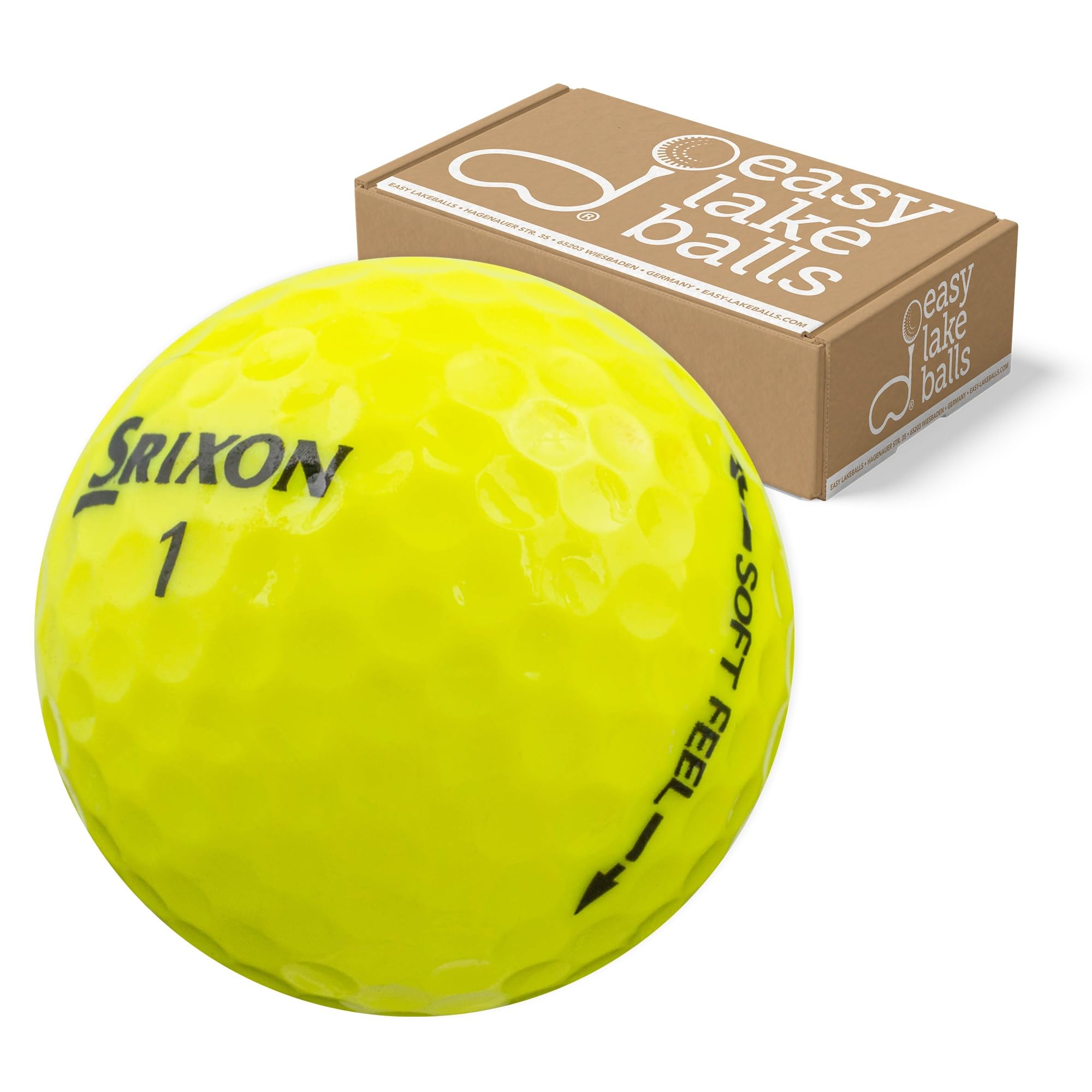 25 SRIXON Soft Feel GELB LAKEBALLS/GOLFBÄLLE - QUALITÄT AAAA