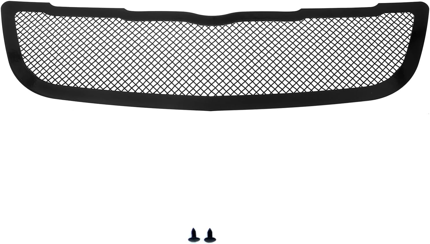 HD Ridez Premium Stainless Steel Black Mesh Front Grille Grill Insert Compatible with Chrysler Crossfire 2004-2008 Main Upper HDR-GRRB3474H