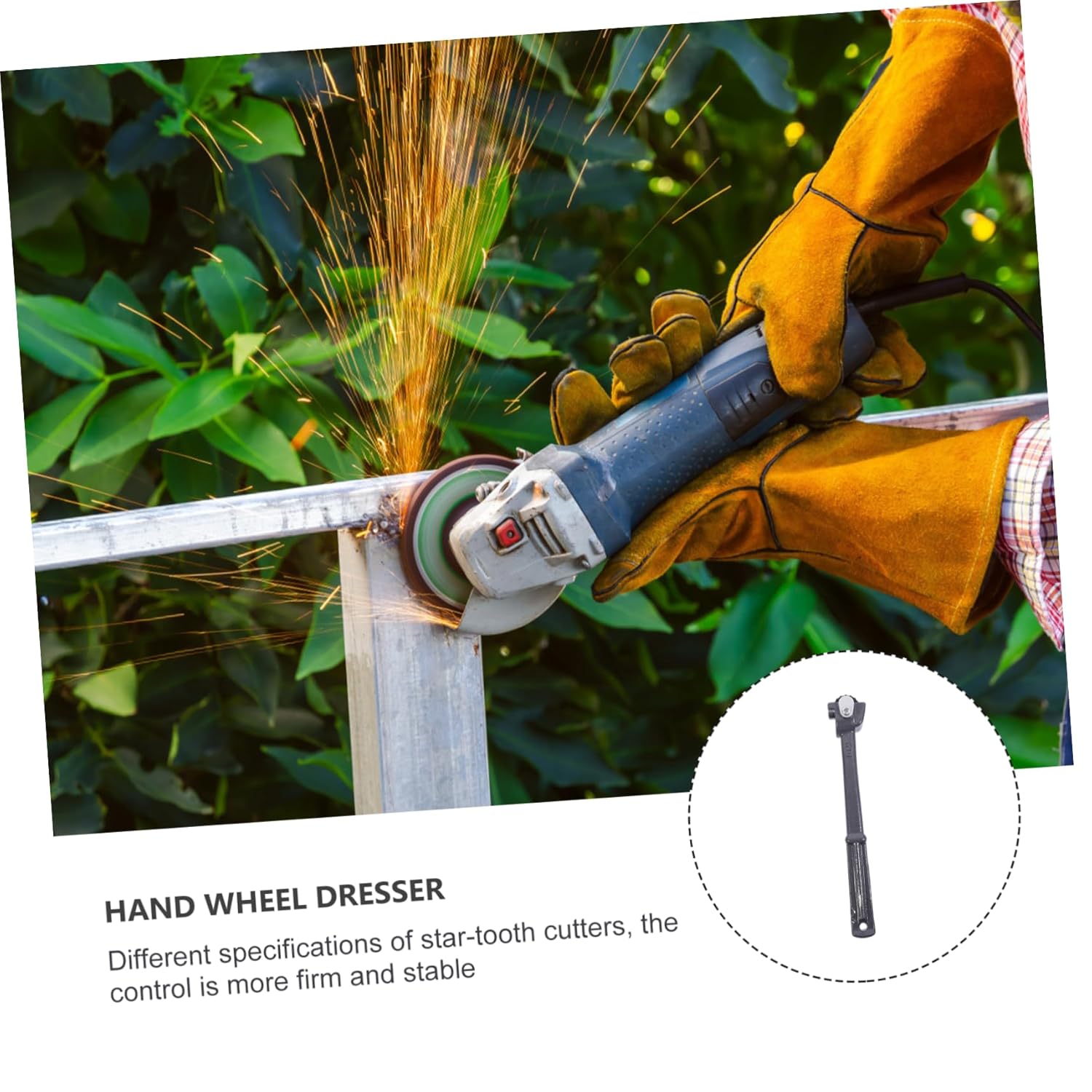 Professional Grinding Wheel Dresser Handheld Dressing Tool Iron Material
