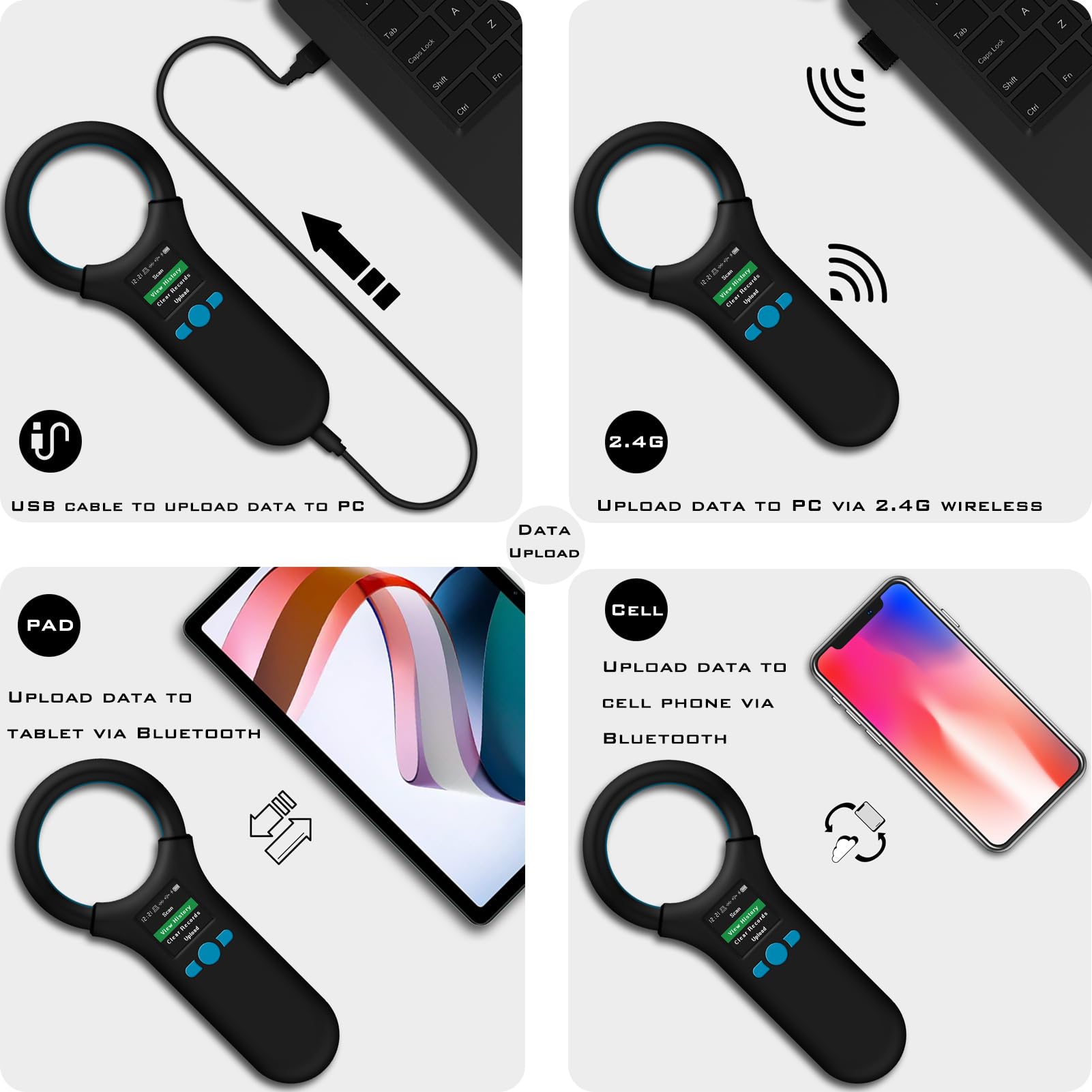Smoostart Multifunction Bluetooth Microchip Scanner, Pet Microchip Reader With Latest operating system - Image 3