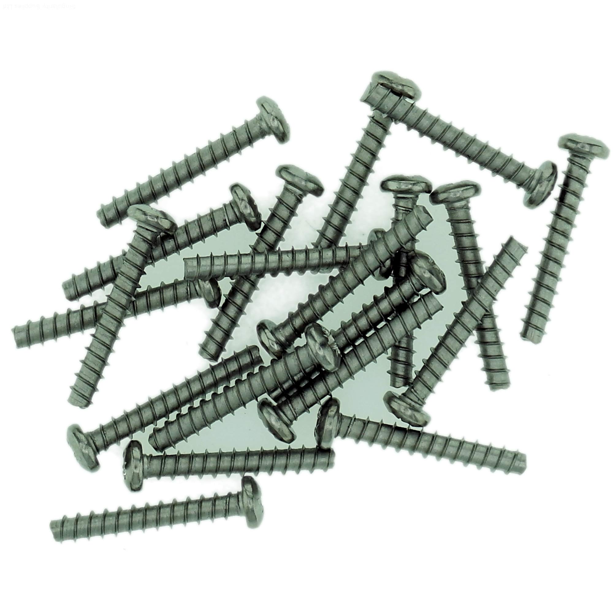 Singularity Supplies D2.5 (2.5Mm X 12Mm) Pozi Pan Screws For Plastic (Trilobular) - Stainless Steel (A2) (Pack Of 20)