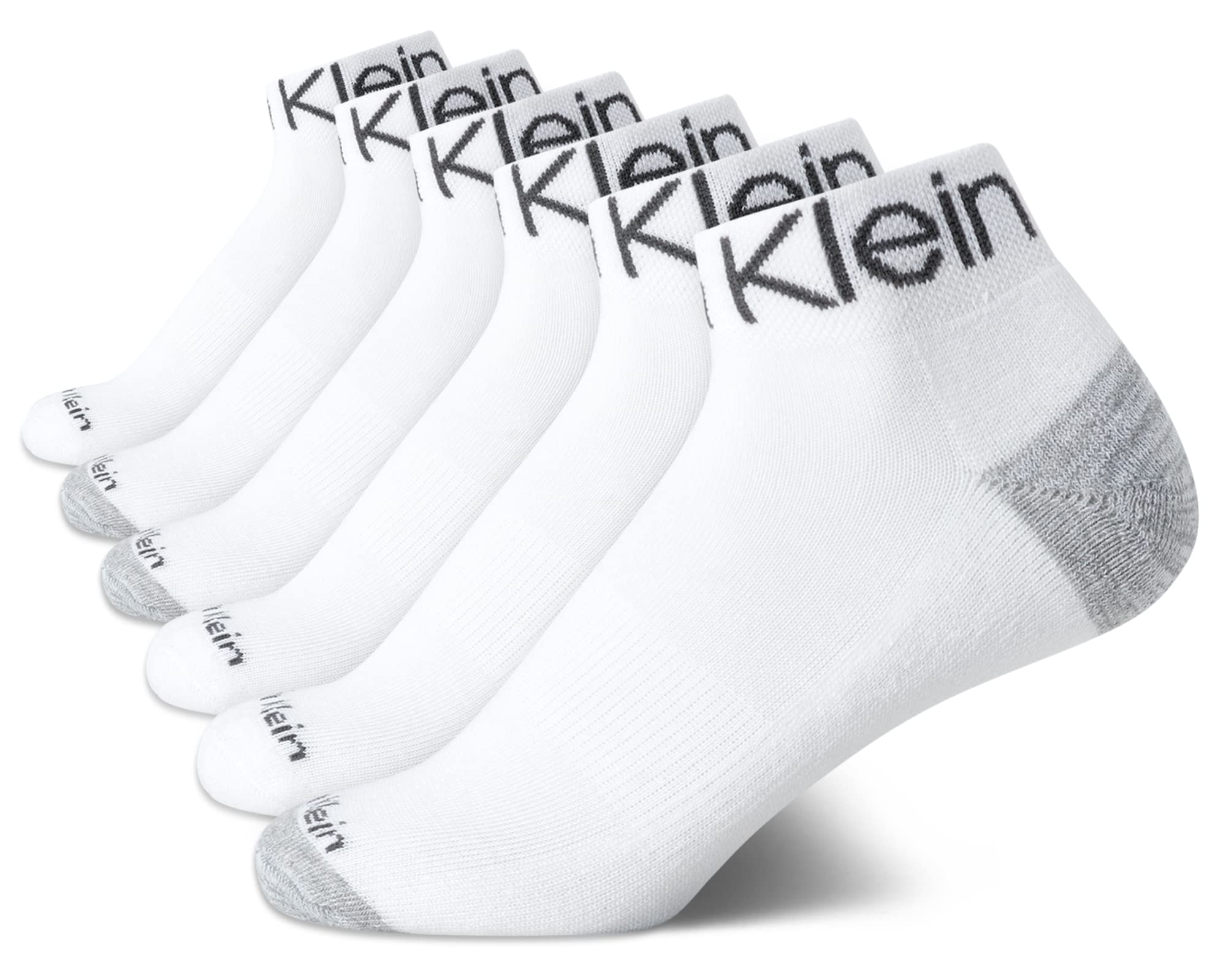 Calvin Kleinwomens Athletic Sock Cushion Quarter Cut Ankle Socks