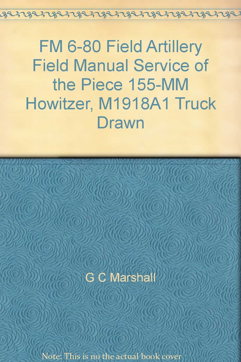 FM 680 Field Artillery Field Manual Service of the Piece 155MM