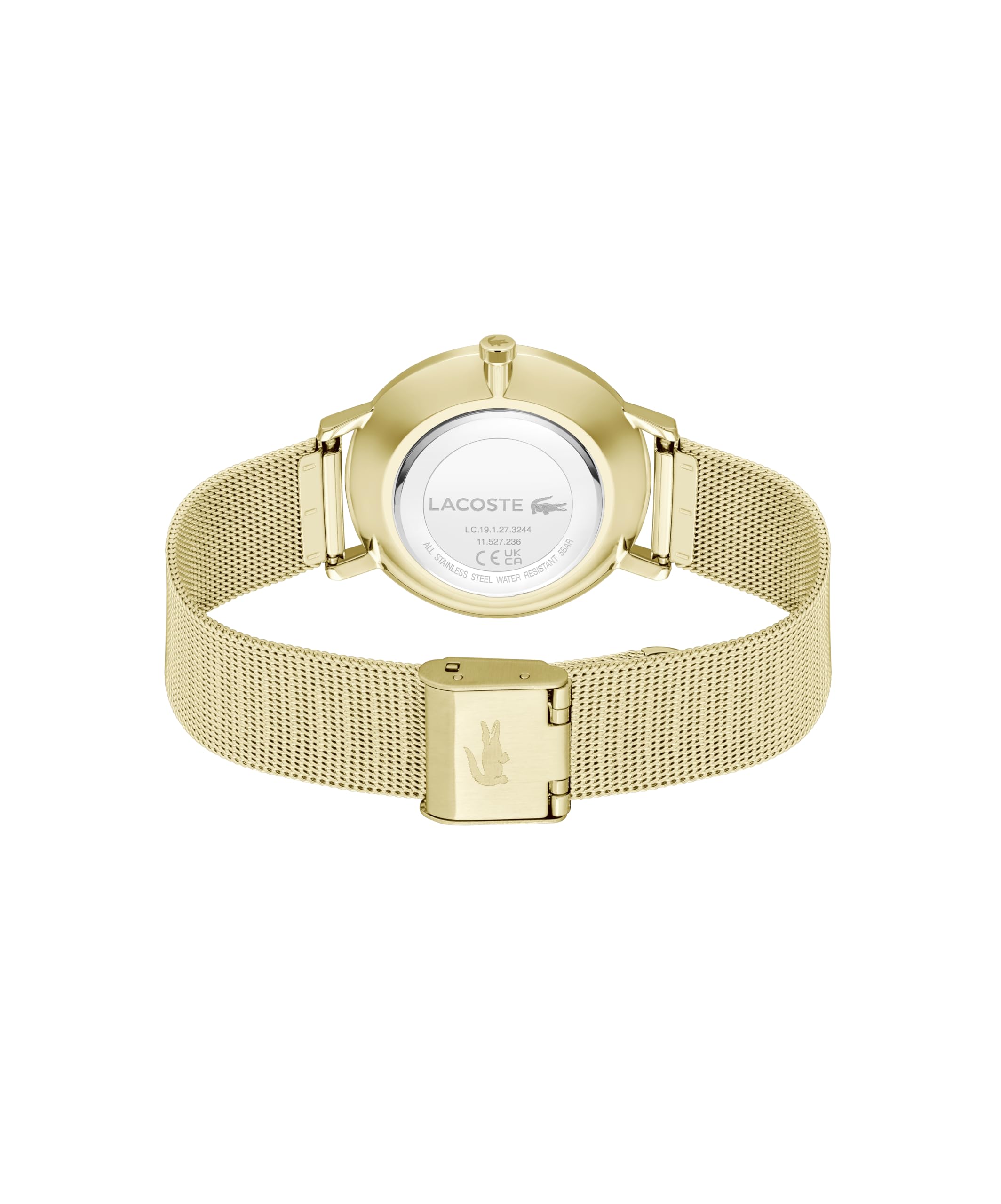 Lacoste Montre Analogique à Quartz Femme Crocorigin Acier Inoxydable Mesh