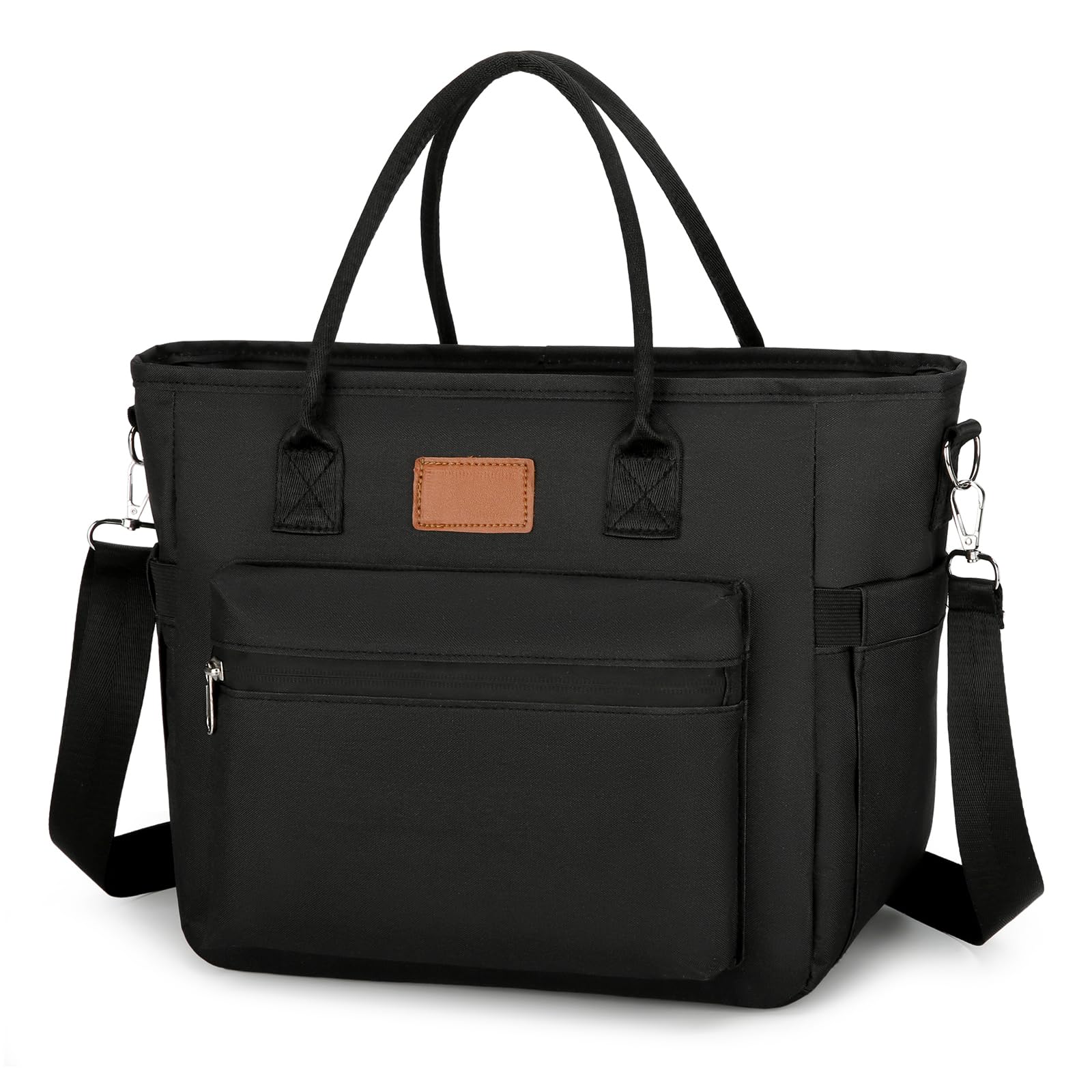Nanxson ha isolato la borsa di pranzo per gli uomini delle donne le borse termiche del pranzo il contenitore di pranzo per il picnic di lavoro (15.5L, Nero)
