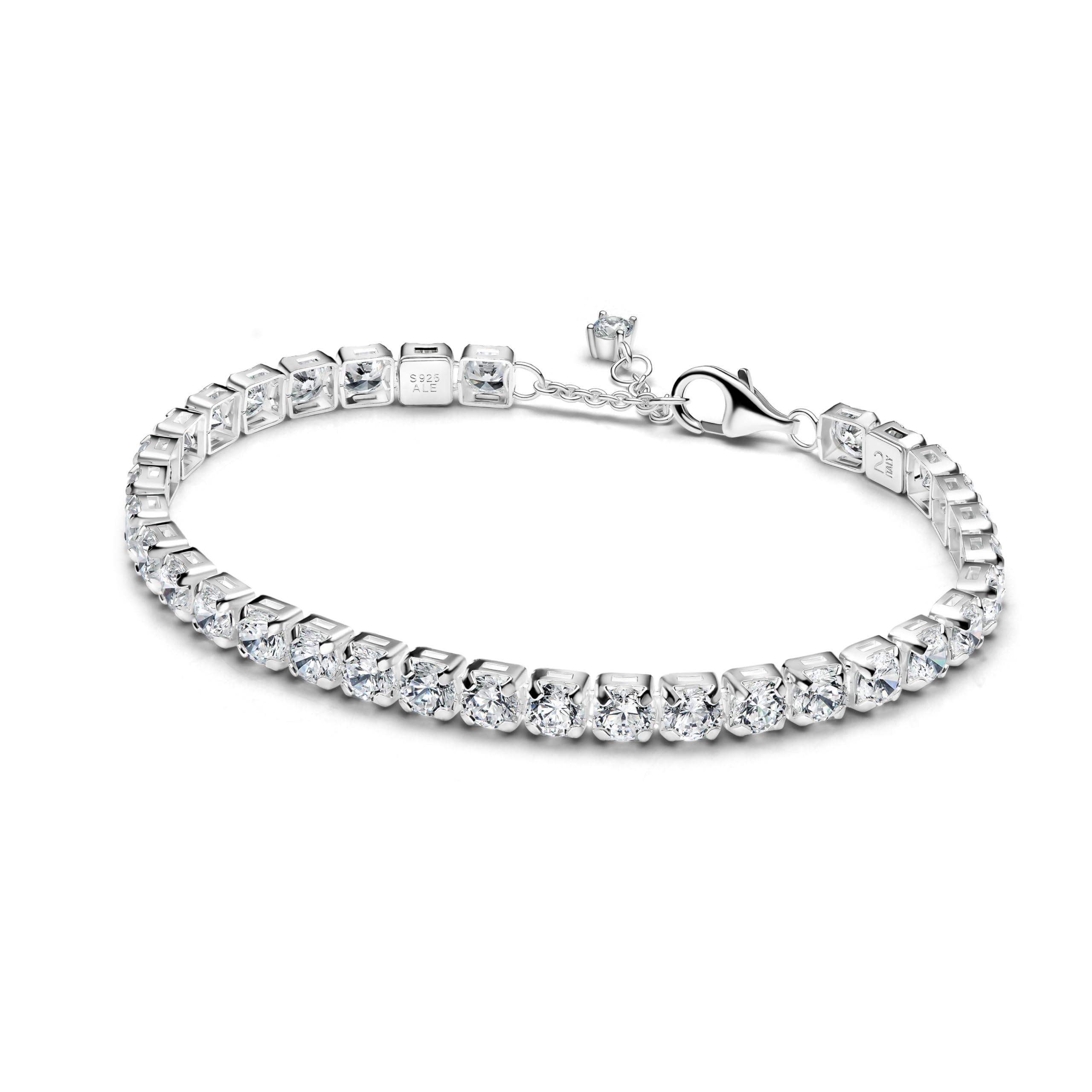 Pandora 593539C01 Women's Tennis Bracelet Silver Zirconia