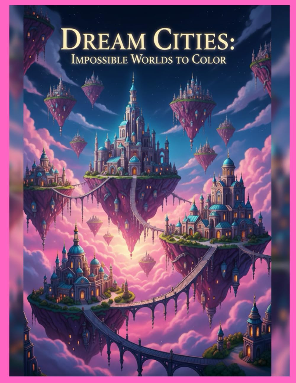 Dream Cities: Impossible Worlds to Color