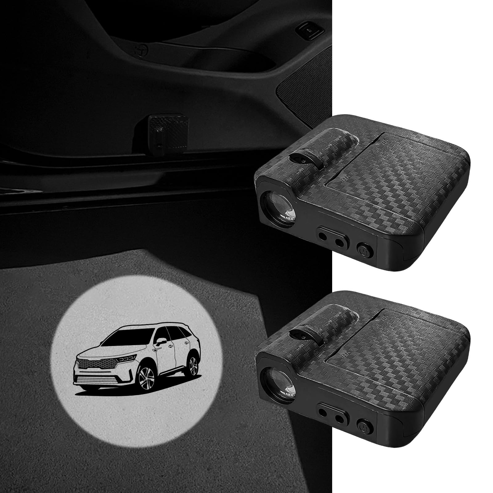 Amazon.com: Obaiwanmg 2 Pack LED Car Door Welcome Lights Projector