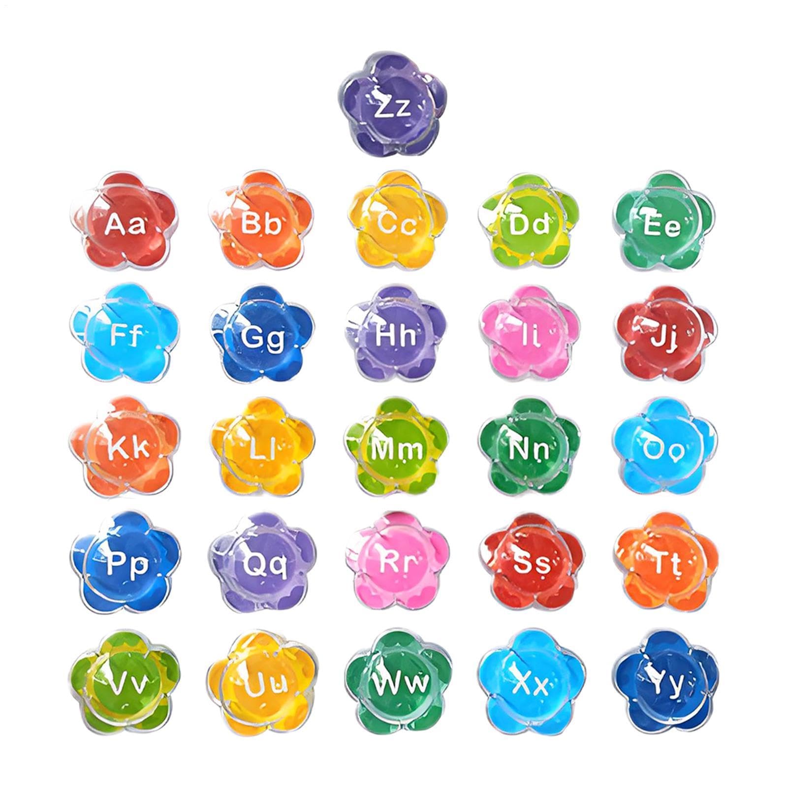 Alphabet Bath Toy, Floating Letters Pool Play, 26 Piece Educational Water Game, Interactive Bath Entertainment for Children, Learning Activity Supplies for Boys Girls, Home Nursery Travel Accessory