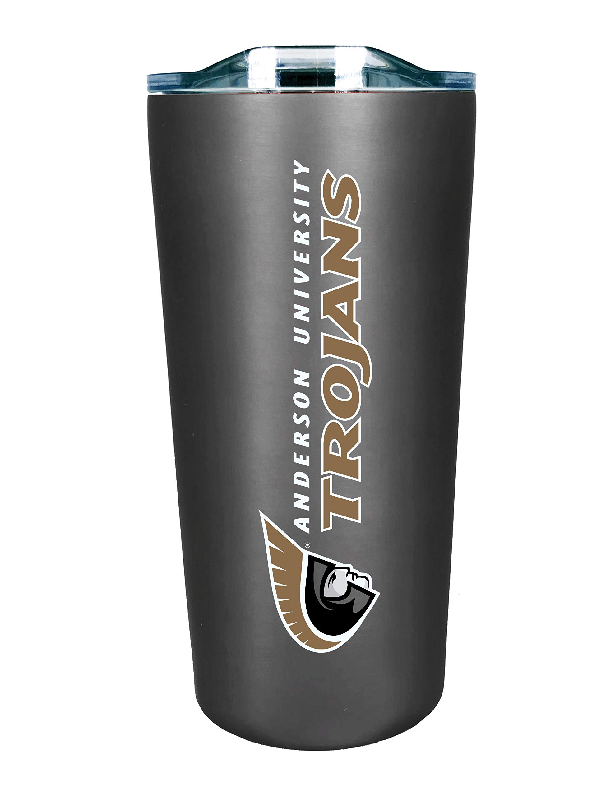 The Fanatic Group Personalized Anderson University Double Walled Soft Touch Tumbler, Design-5 - Silver