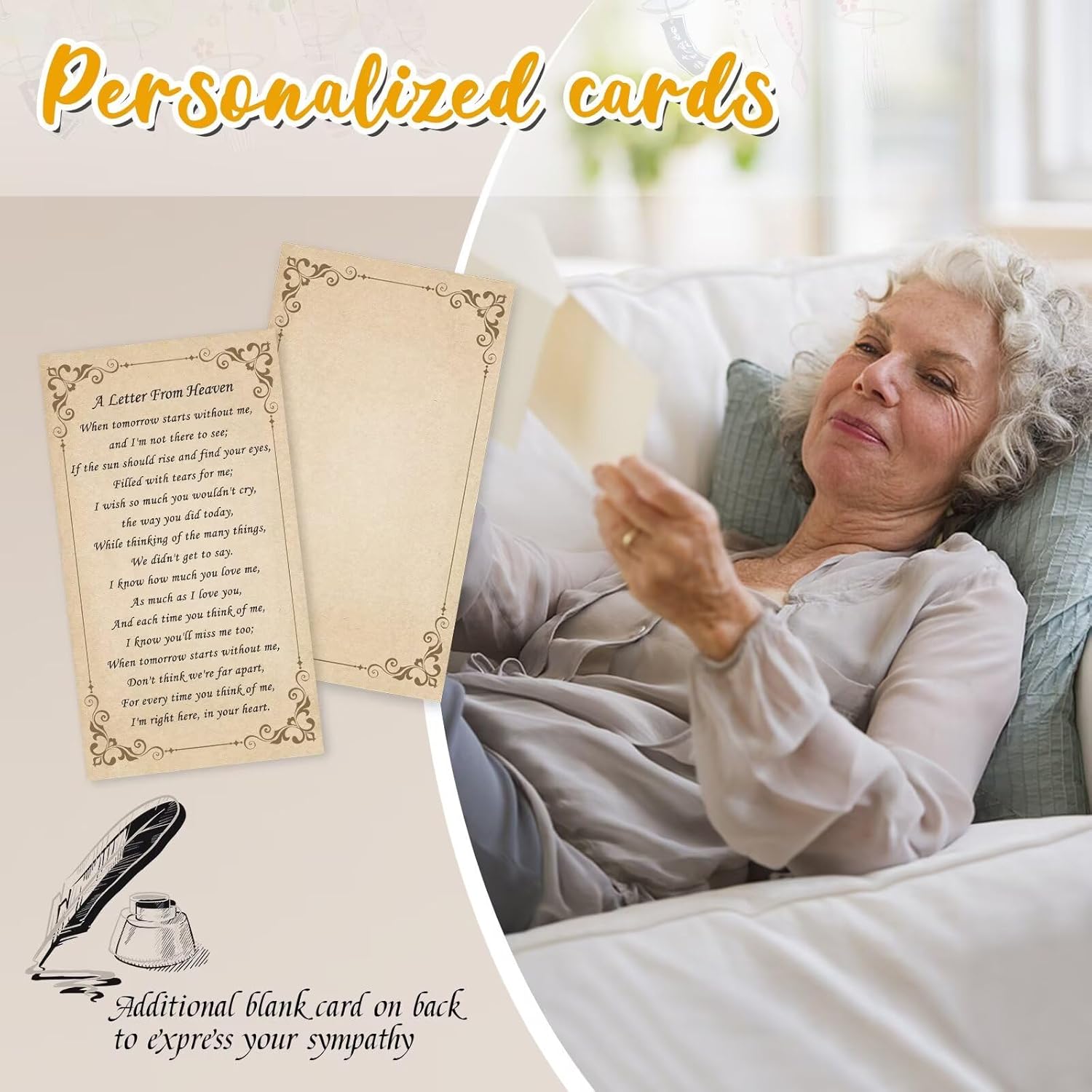 Memorial Gifts for Loss of Love one, 25''Memorial Wind Chimes of Sympathy Gifts for Loss of Love one, Bereavement, Condolence, Remembrance Gifts,Windchimes in Memory - Image 5