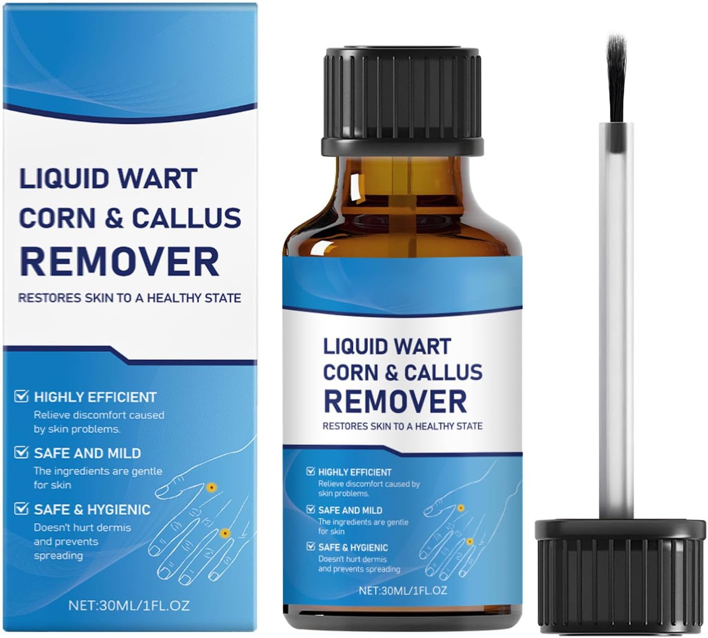 Professional Wart & Mole Remover Serum - for Face & Body Fast Acting Formula for All Skin Types & Men & Women
