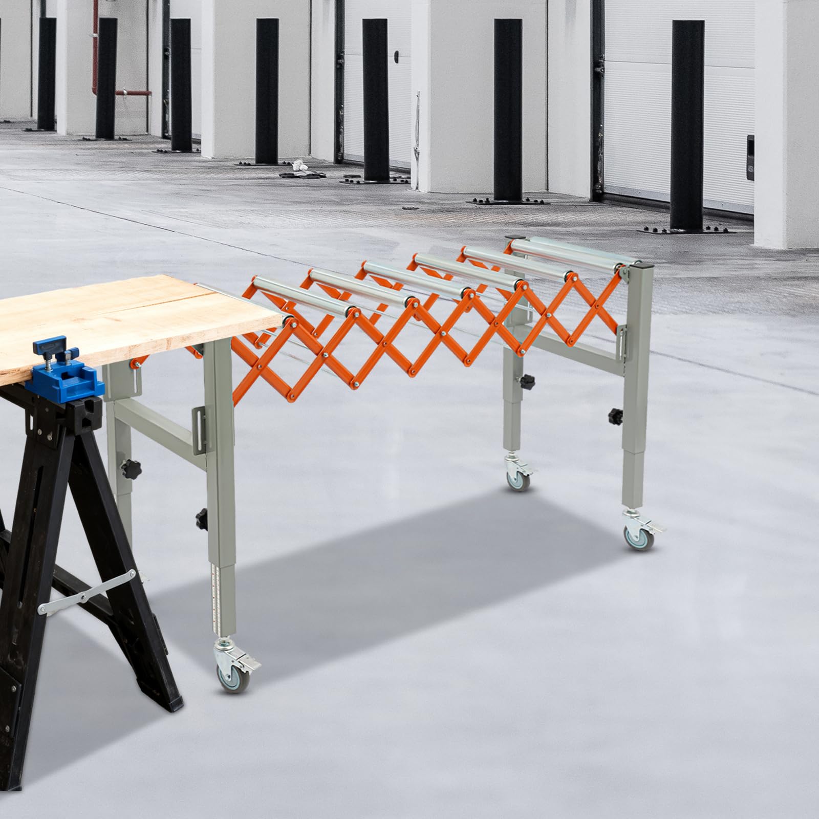 4 lenkbare Räder mit Bremse & Bis 50 kg belastbar & Länge Höhe flexibel einstellbar Transportroller Rollbrett Möbelroller Rollbrett Werkstatt Rollbretter Transport Vielseitig einsetzbar in Handwer
