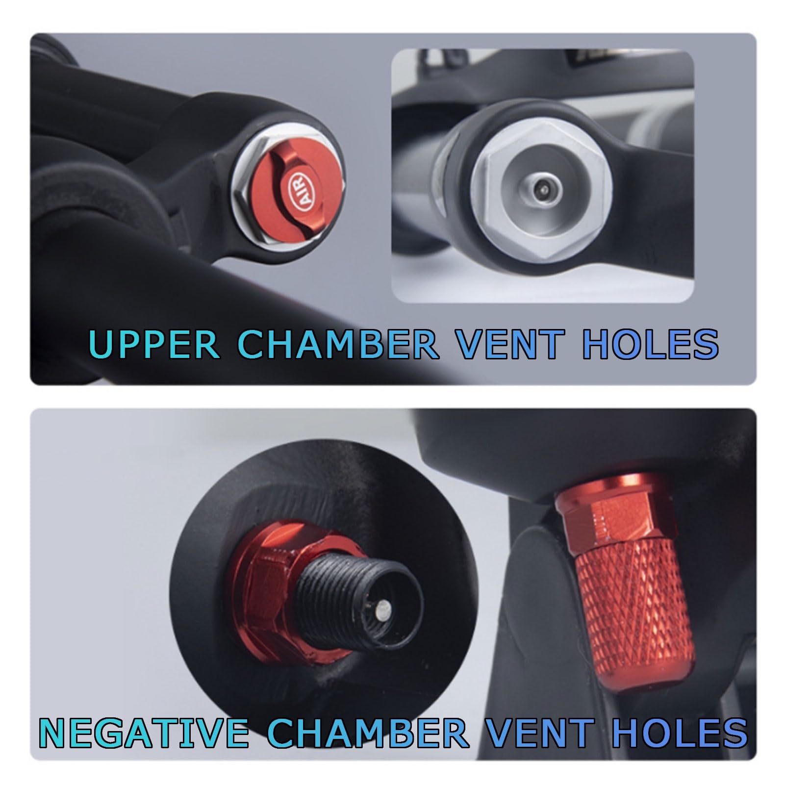VTT à débattement de 120 mm, Fourche Avant en Alliage à Double Chambre à air avec Freins à Disque, 26/27,5/29 Pouces et réglage du Rebond