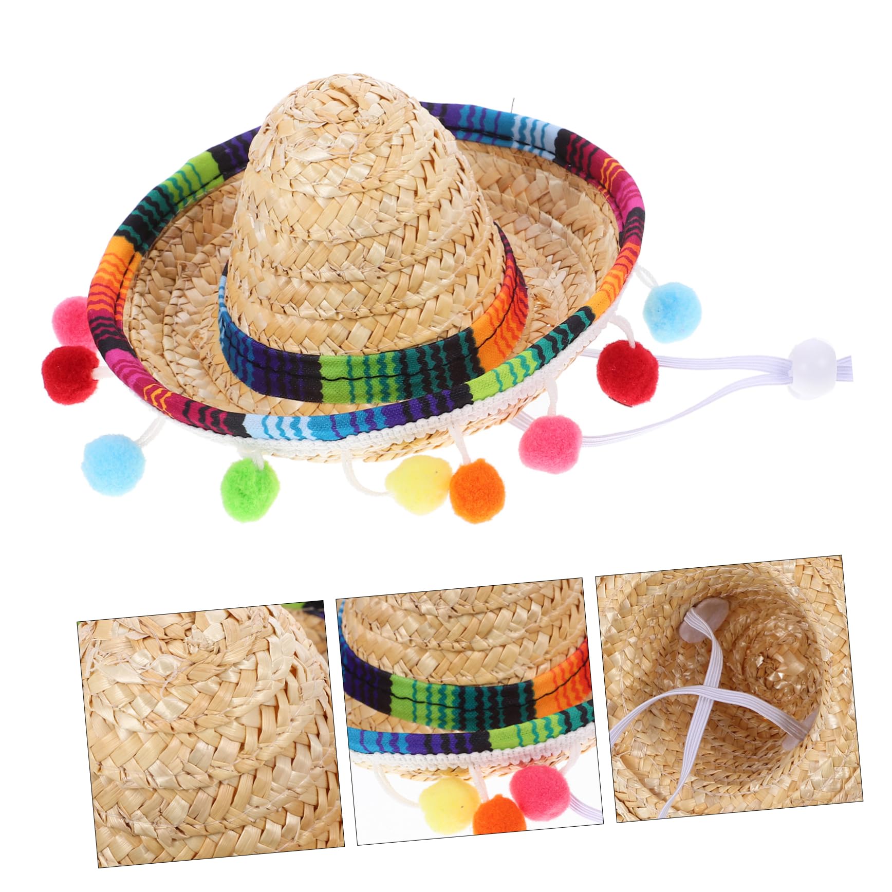 Cabilock 5 Piezas Pequeño Sombrero Gorro De Para El Sol Sombrero De Fiesta De México De Español Disfraz De Sarape Mexicano Para Niños Hawaiano Poliéster