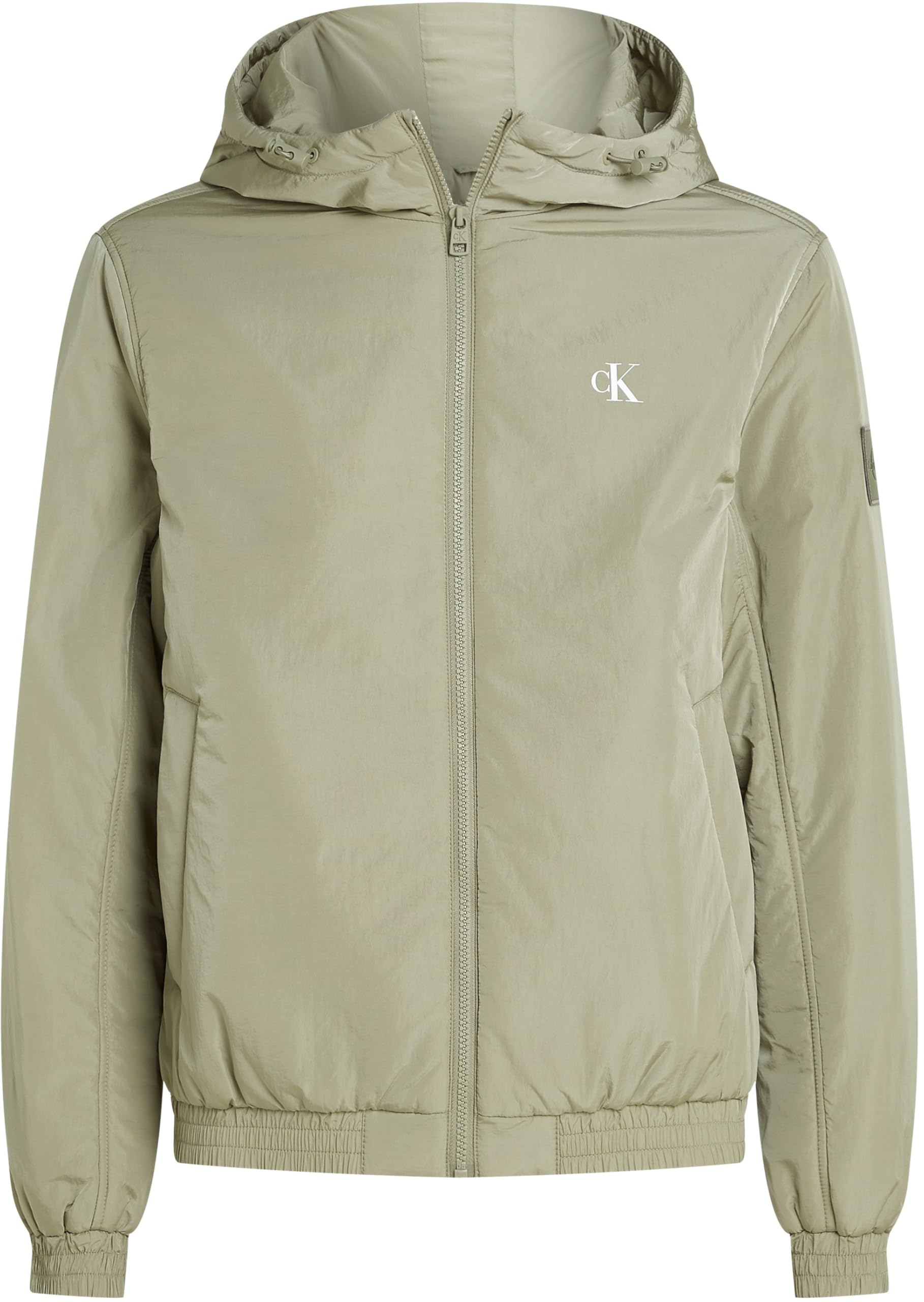 Calvin Klein Męskie kurtki z kapturem Harrington Inne, Nordic Dust, S