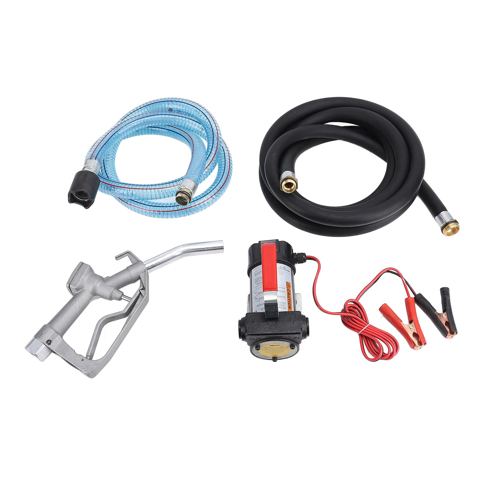 Generic Zestaw Elektrycznej Pompy Paliwa 12 V 155 W Niezawodny System Przesyłu Paliwa do Ciężkich zastosowań W Zastosowaniach Przemysłowych i Morskich Zawiera Węże i dyszę