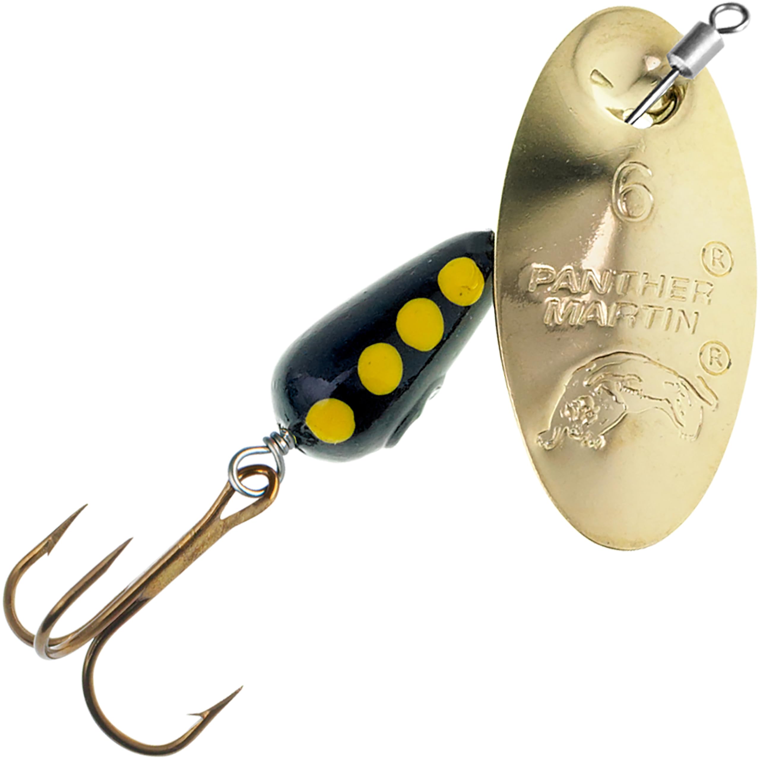 Panther Martin PMISR Inline Swivel Regular Spinners Fishing Lure Catches Trout, Muskie, Largemouth Bass, Crappie, Salmon, Steelhead and More.