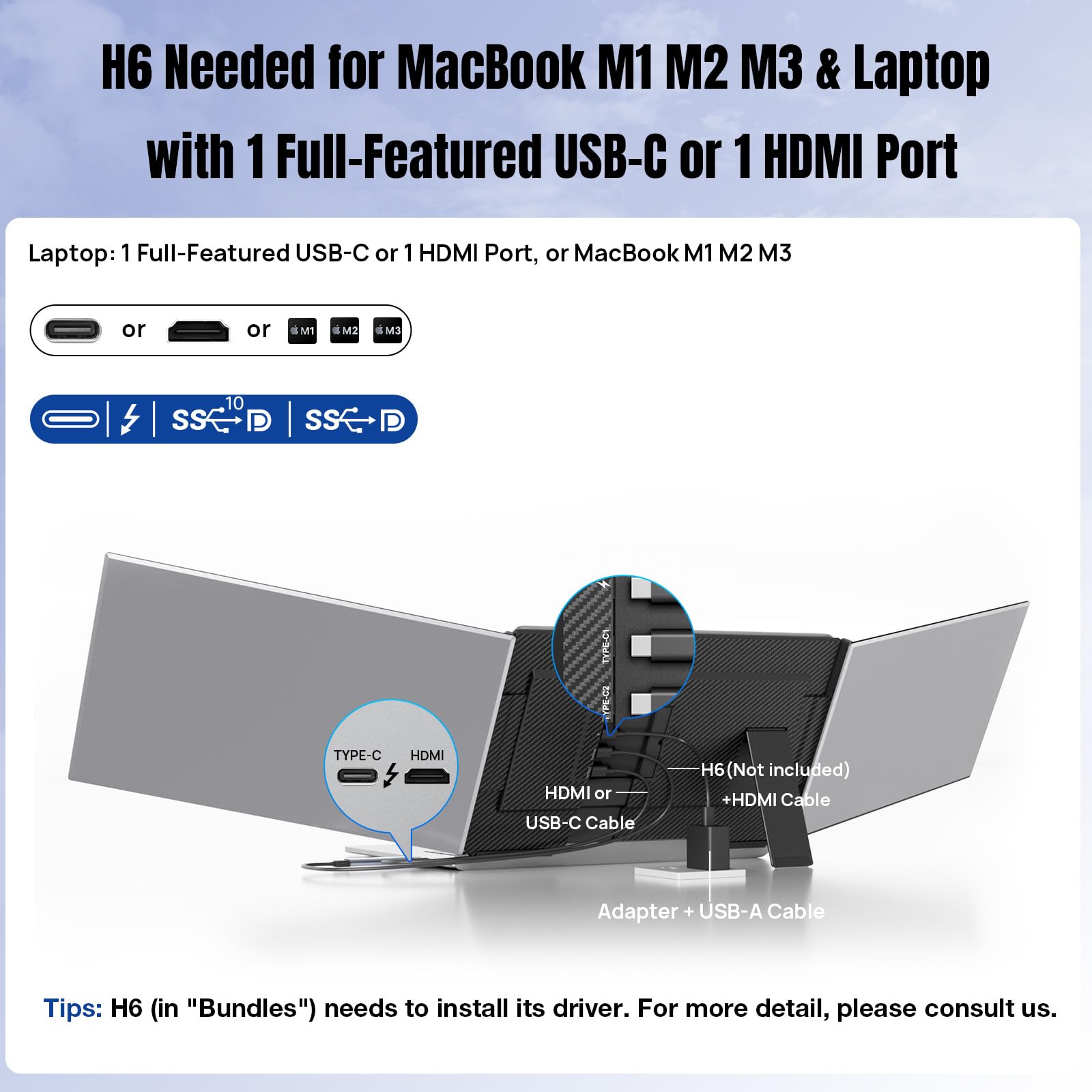 KEFEYA Laptop Screen Extender 15.6"