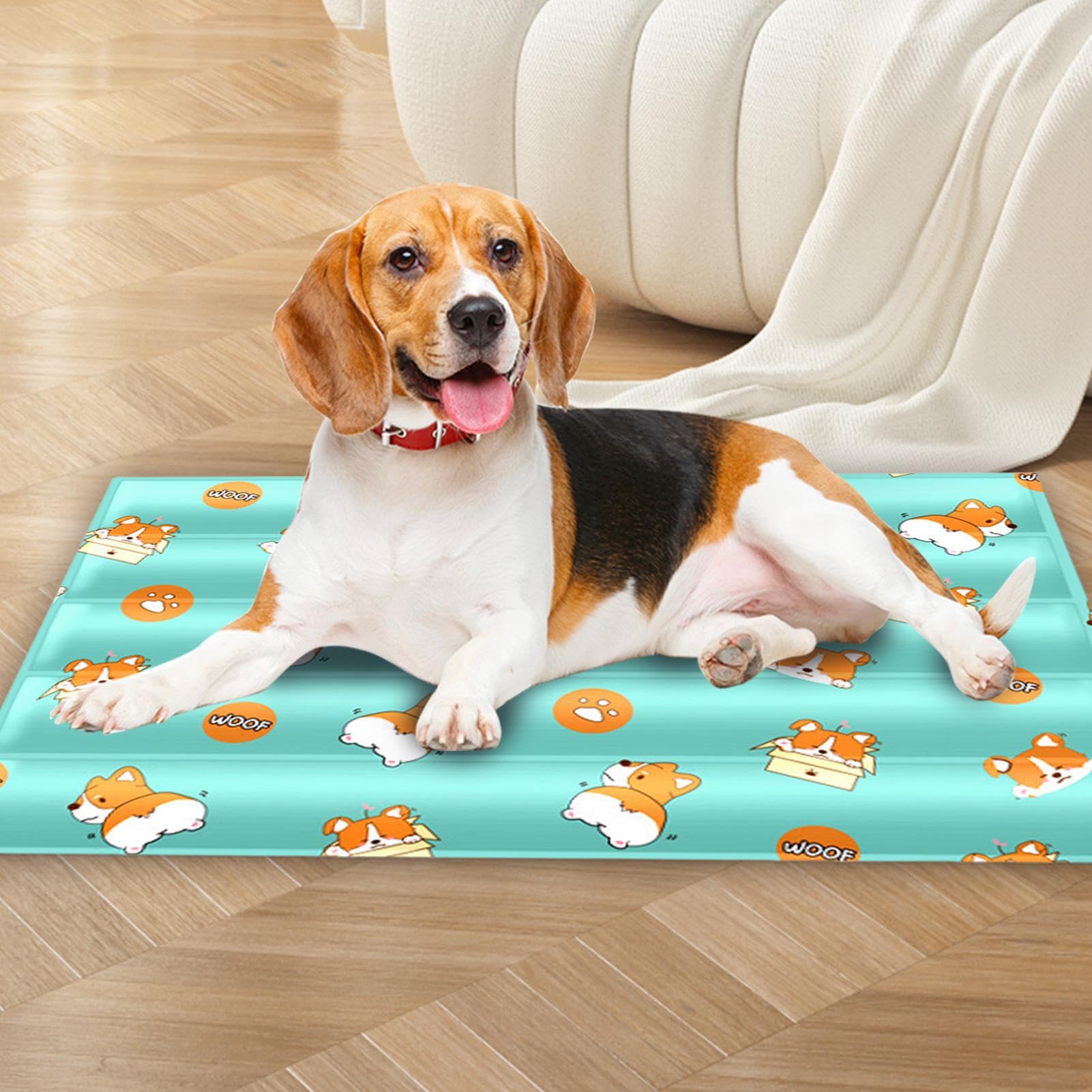 Tappetino refrigerante per cani, tappetino rinfrescante per animali domestici, tappetino estivo per il ghiaccio, cuscino rinfrescante, cuscino estivo per gatti e cani, lavabile, tappetino rinfrescante | Comodo Rinfrescante per Cuccioli Adatto A Interno Ed