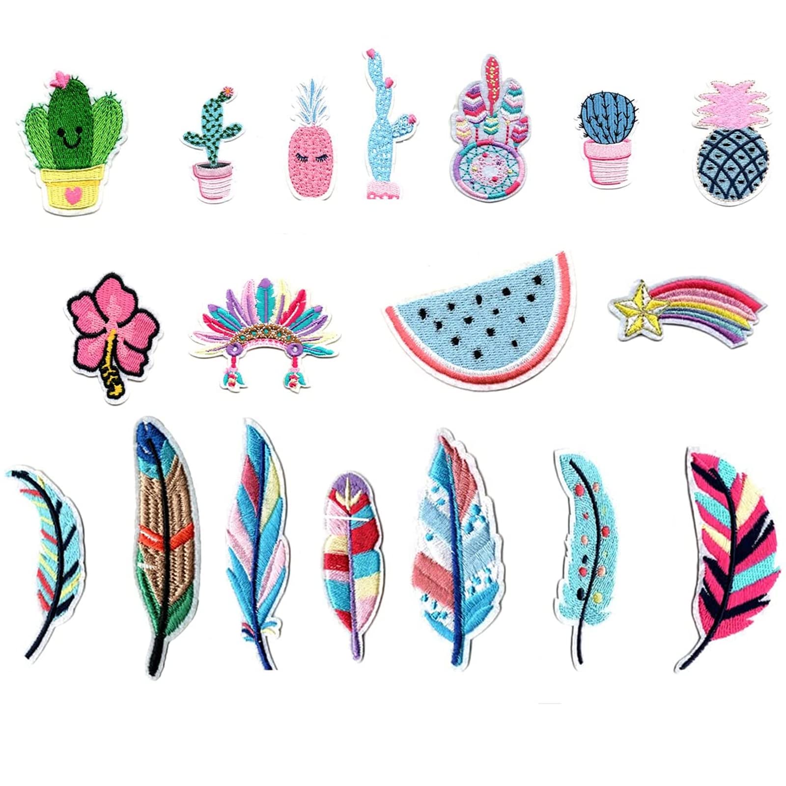 18 Stuks Patches Geborduurde,Naai-Patches,Decoratieve Patches voor Kleding,Kleurrijke Opstrijkbare Patches voor Reparaties, Kleding, Jassen, Tassen 18 Stuks Patches Geborduurde,Naai-Patches,Decoratieve Patches voor Kleding,Kleurrijke Opstrijkbare Patches voor Reparaties, Kleding, Jassen, Tassen