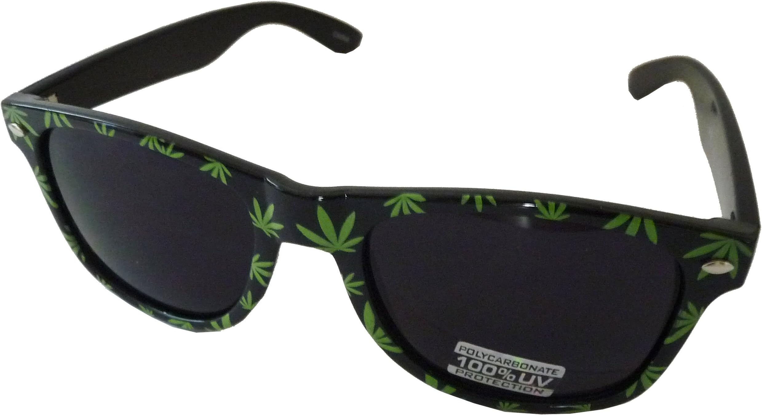 Classic Wayfarer Style Chronix 420 Mary-Jane Print w/ Uv Protection -Black Frame