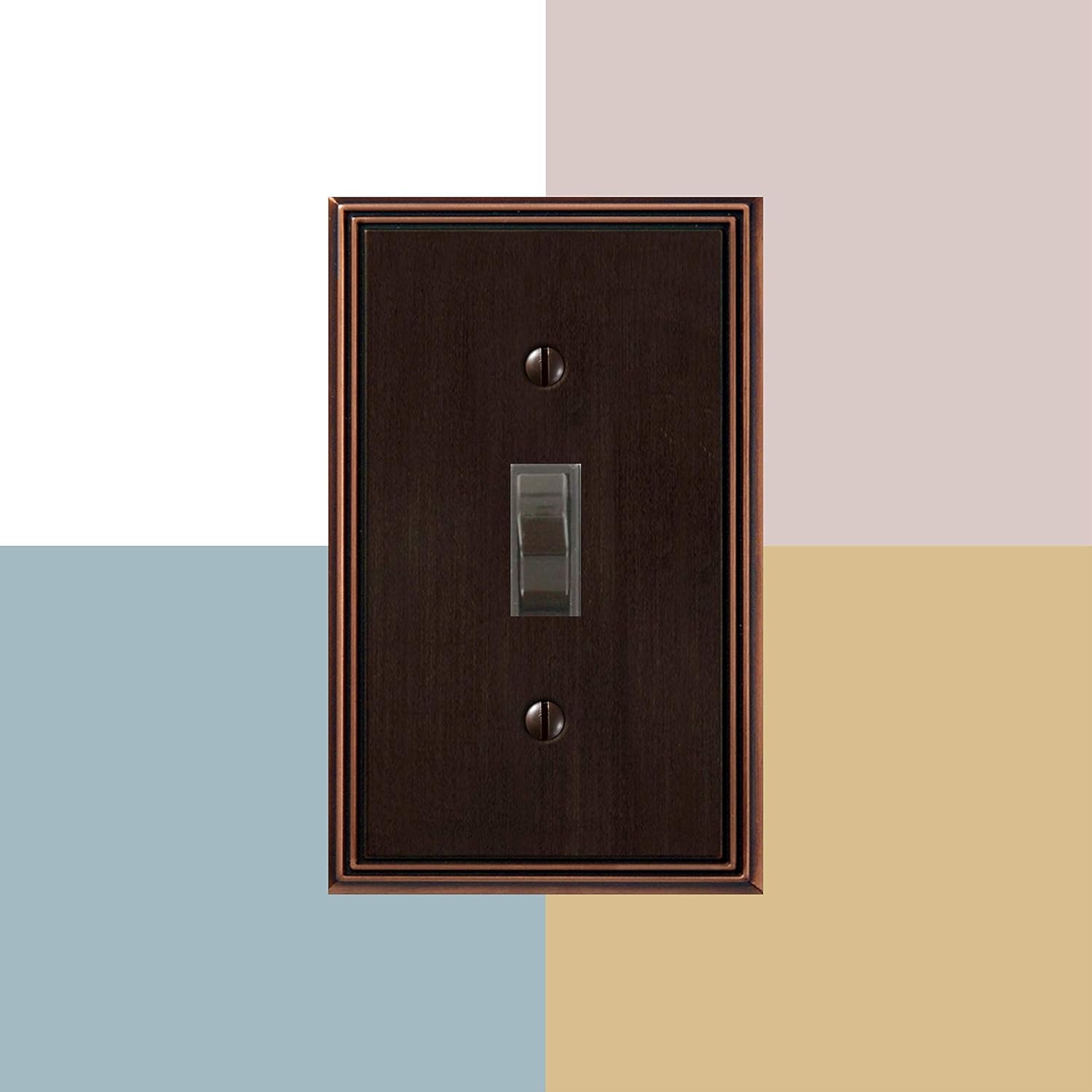 Amerelle 77DDB Wall Plate, Double Toggle