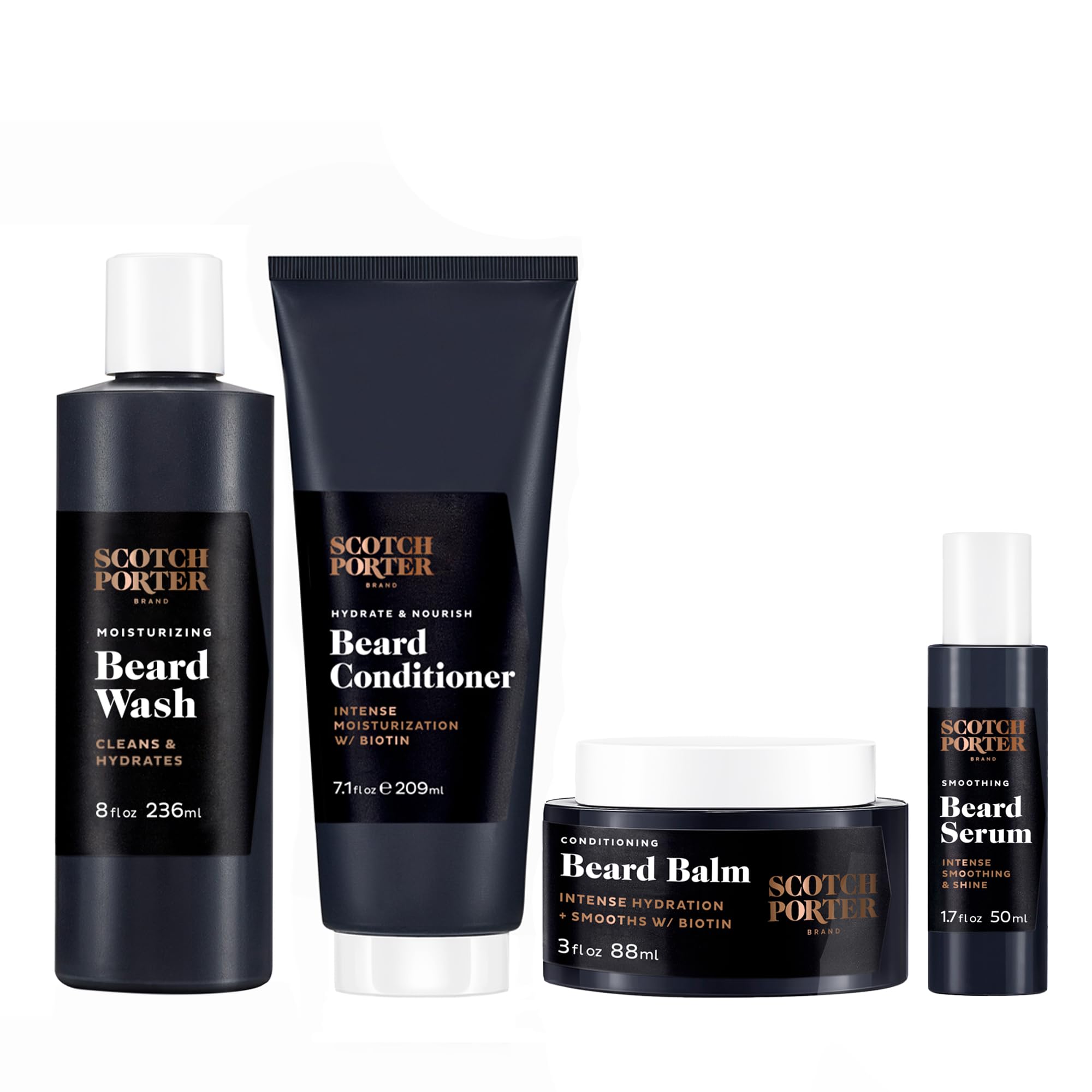 Scotch Porter Beard Collection Includes Beard Wash, Beard Conditioner
