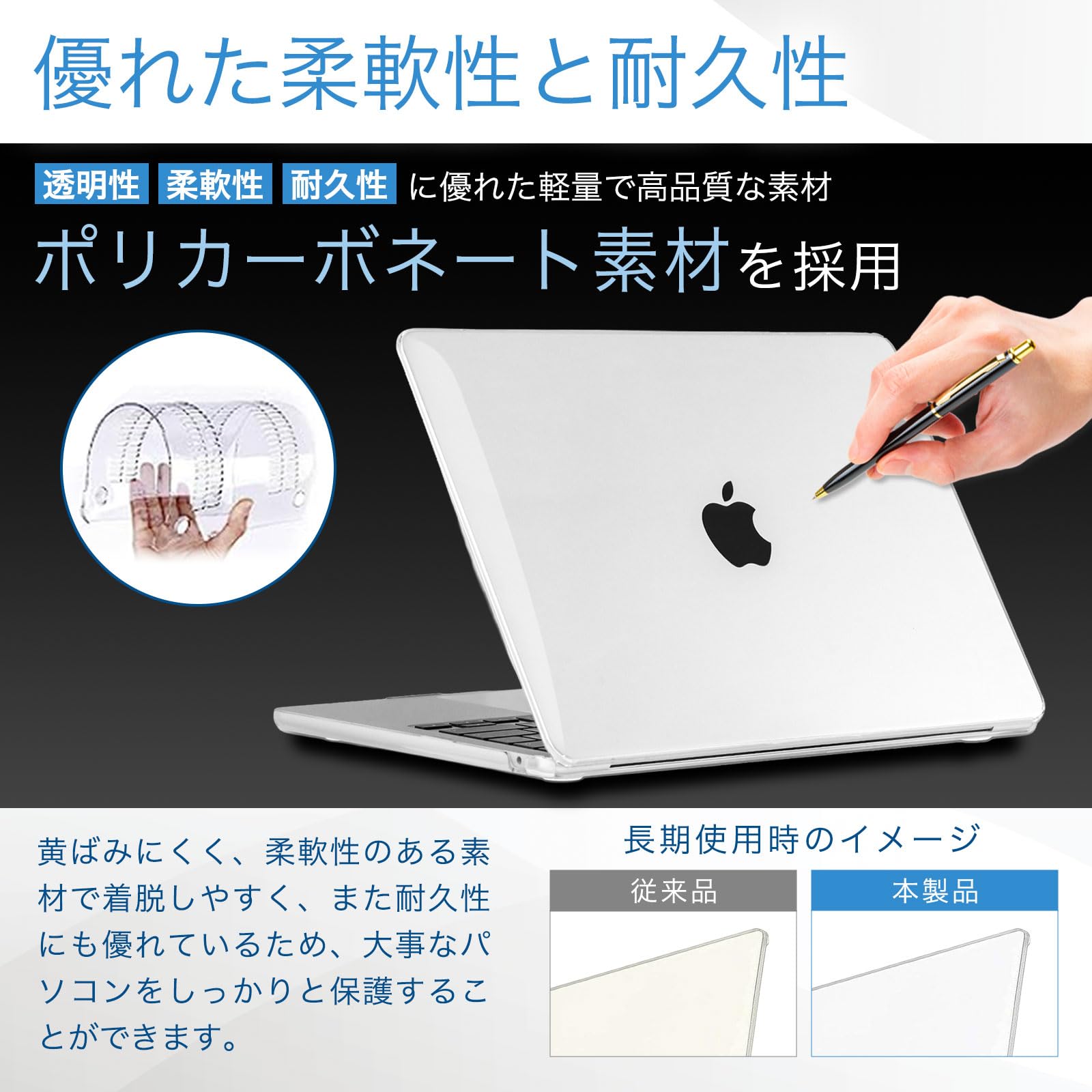 【決定】MacBook Air 13.6インチ M3 16GB ハードカバー付き サンワダイレクト本店 サンワサプライ【オフィス・PC周辺通販】