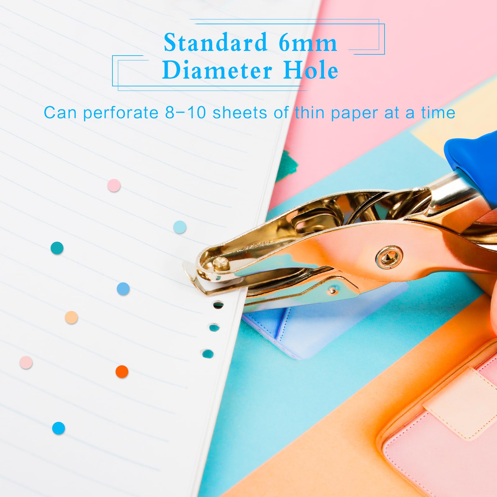 Perforatrices à Main 2 Pièces - 3mm Et 6mm - Pour Scrapbooking, Cartes DIY, Projets Créatifs