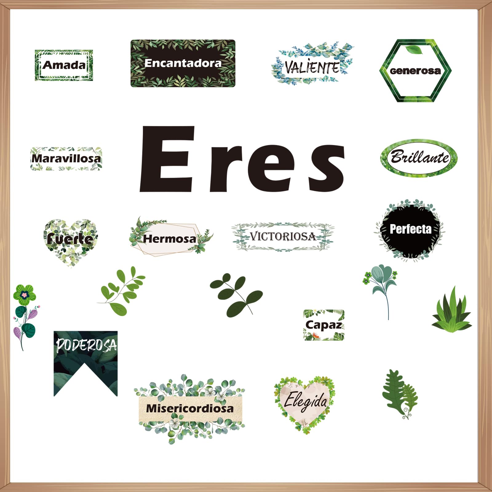 1step2dream Motivational Spanish Bulletin Board Set - Classroom Decor with Inspirational Positive Affirmations Accent Wall Art School Posters