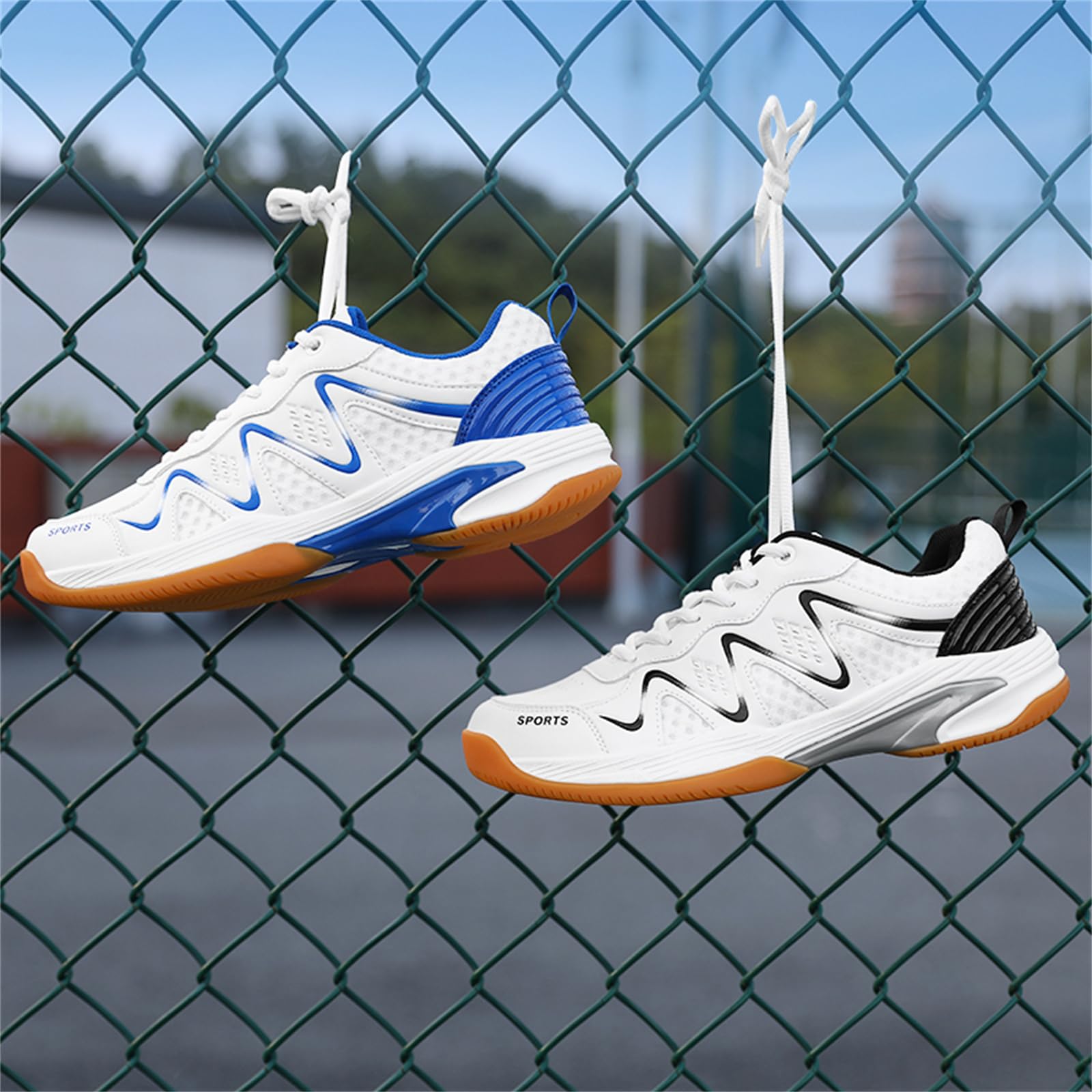 Buty do badmintona do biegania i tenisa dla mężczyzn codzienne antypoślizgowe do gry w squasha i pickleballa