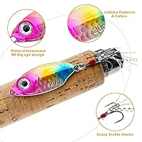 Vista 16 de Fishing Jigs Metal Fishing Spoons Lures, Blade Bait Spinner Long Casting Jigging Spoon Lure Vertical Hard VIB Swimbait for Walleye Bass Trout