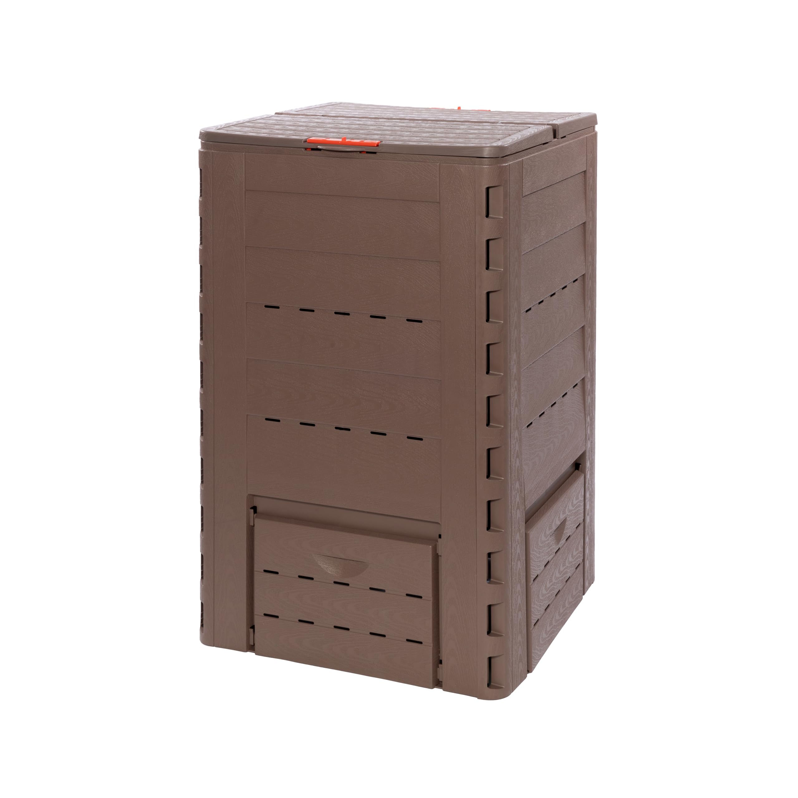 Thermoquick –Schnellkomposter Holz Pro-Line 400 L (L x B x H 65 x 65 x 101 cm, Farbe Braun, Leichter Aufbau durch Stecksystem, Bequeme Entnahme) 240002-015