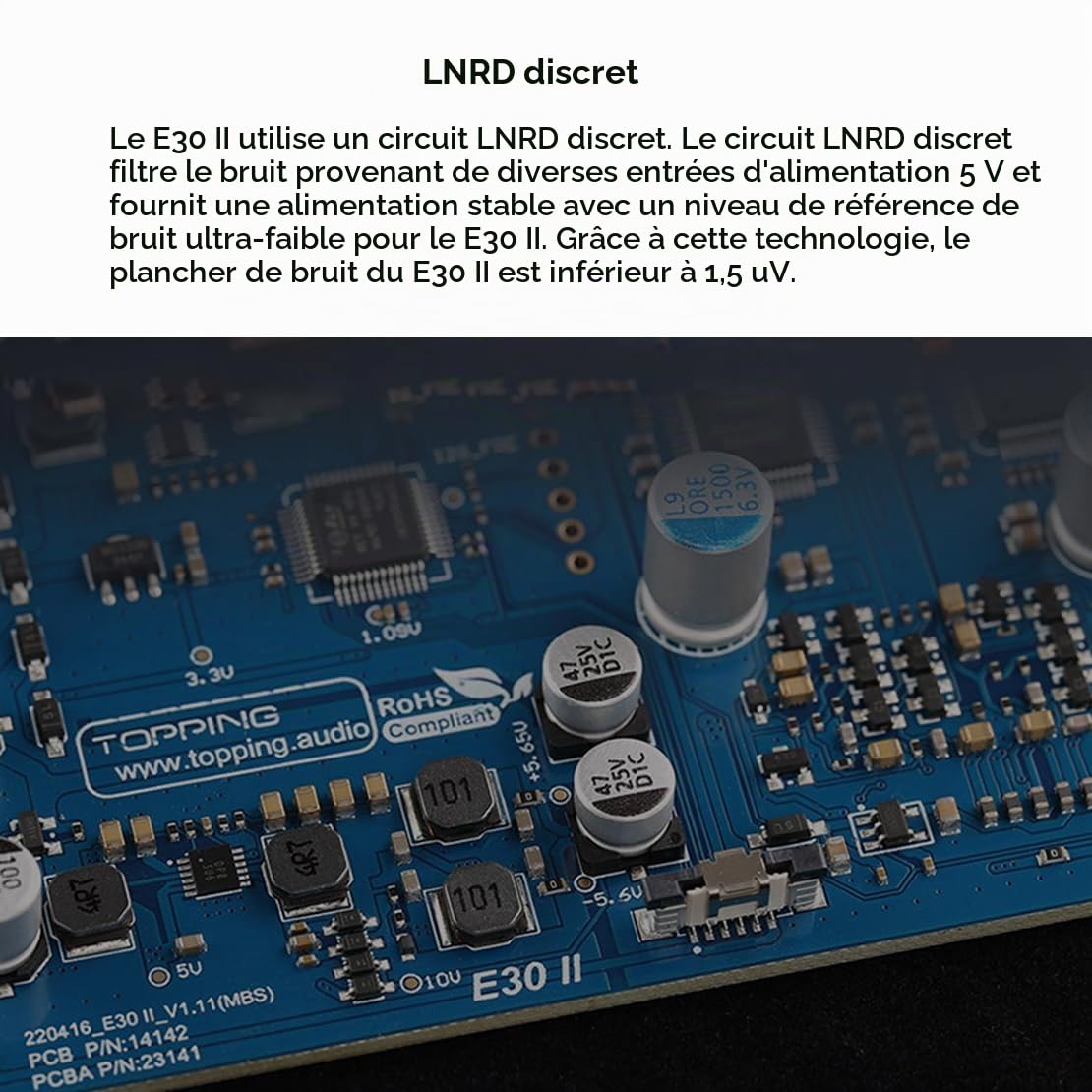 TOPPING E30 II 2 x AK4493S USB DAC XMOS XU208 DSD512 32bit/768kHz Décodeur USB/OPT/COAX D/A Convertisseur Home Desktop Hi-Res Digital DAC (Noir)