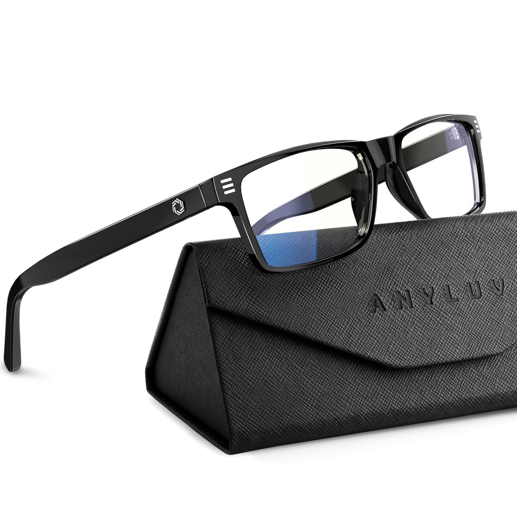 ANYLUV Blue Light Glasses Men Woman, Blue Light Blocking Glasses for Computer Gaming, Eye Strain Relief Eye Protection