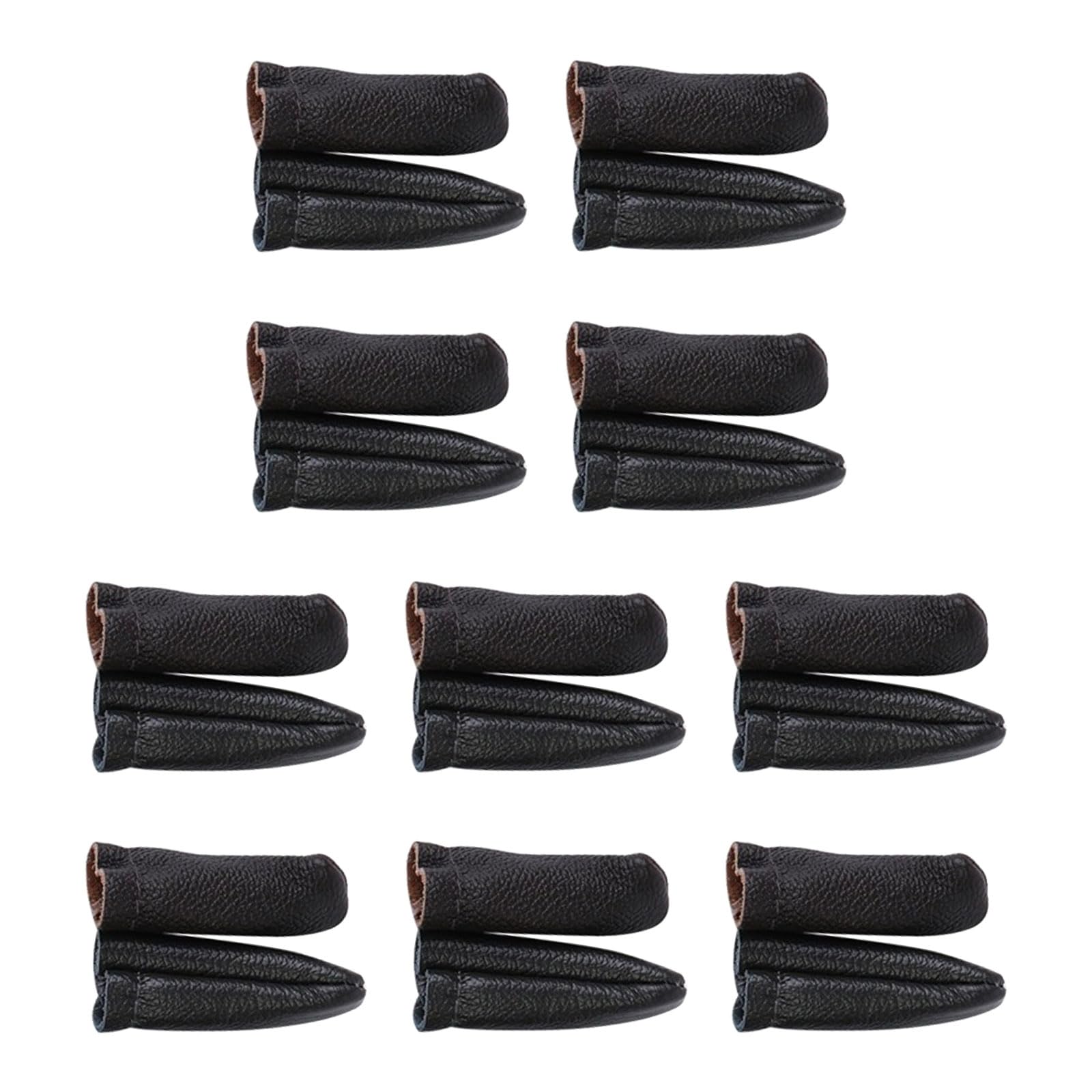Leder-Fingerschutz 3 Paar: Fingerhüte Für Handnähen, Stricken & Nadelarbeiten In Gelb