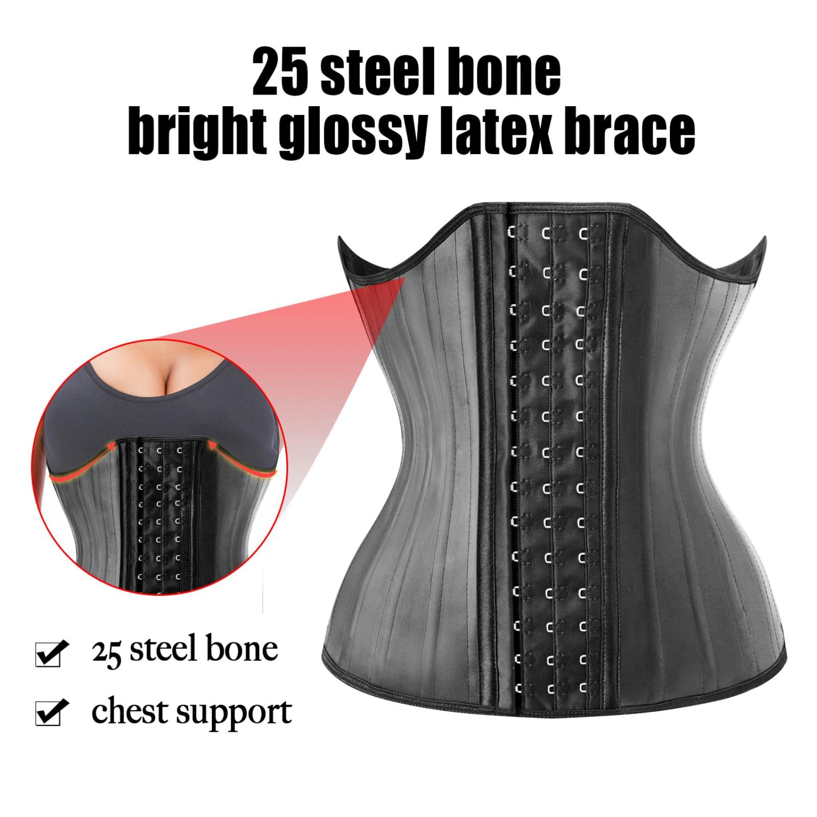 Correo de Cintura de látex Corsé Slana Slumming Shapewear Femenina Femenina Modelado Modelado Correa Reductor Faja