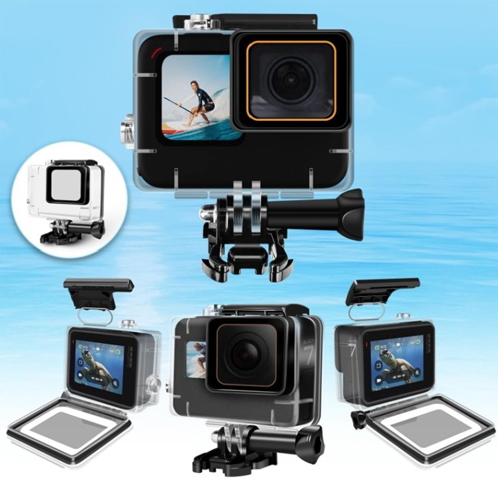 Amazon | ShipeeKin 防水ハウジングケース Gopro Hero 7 Black/ 6/ 5 