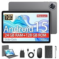 Tablet 10 Pollici, Tablet Android 15 con Custodia