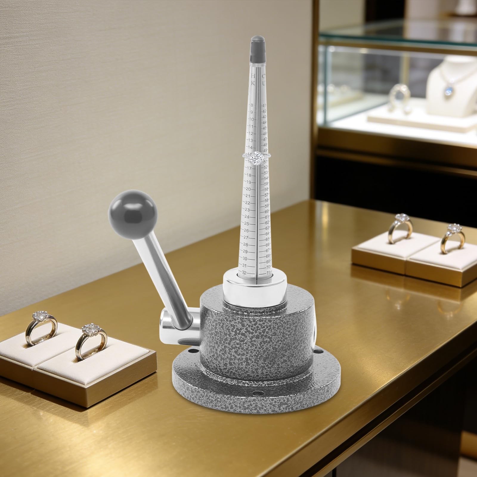 Dilatatore per anello, design a testa sferica della leva manuale, altezza