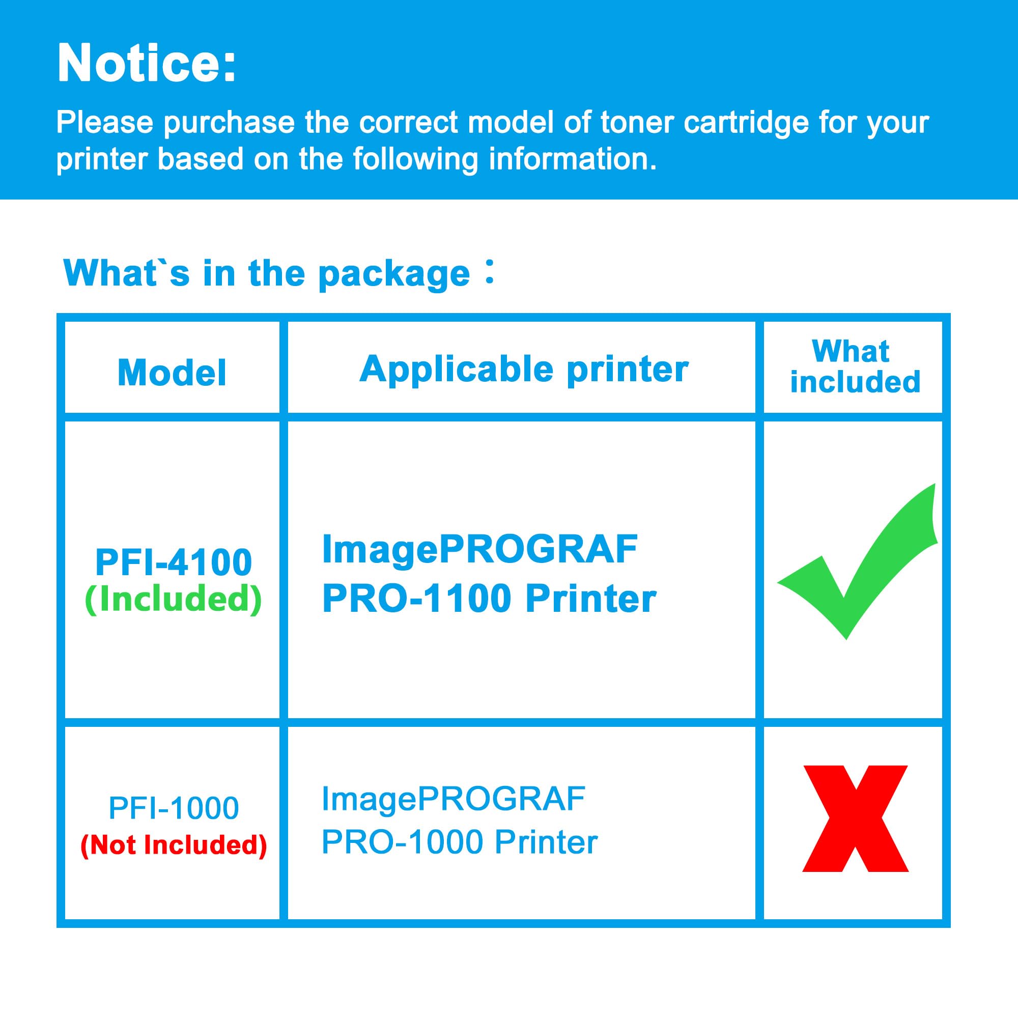 LCL PFI-4100 Chroma Optimizer Cartucce d'inchiostro Compatibile per Canon