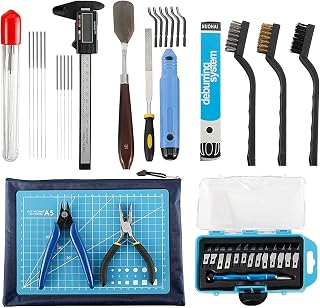 Patioer 3D Print Tool Kit Includes Debur Tool, Cleaning and Removal Tool with Storage Bag, 3D Printer Tool Set for Cleaning, Finishing and Printing 3D Prints