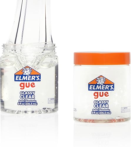 Elmer's Gue - Slime, glassy Clear Slime, ideal para mezclar en complementos, 1 unidad