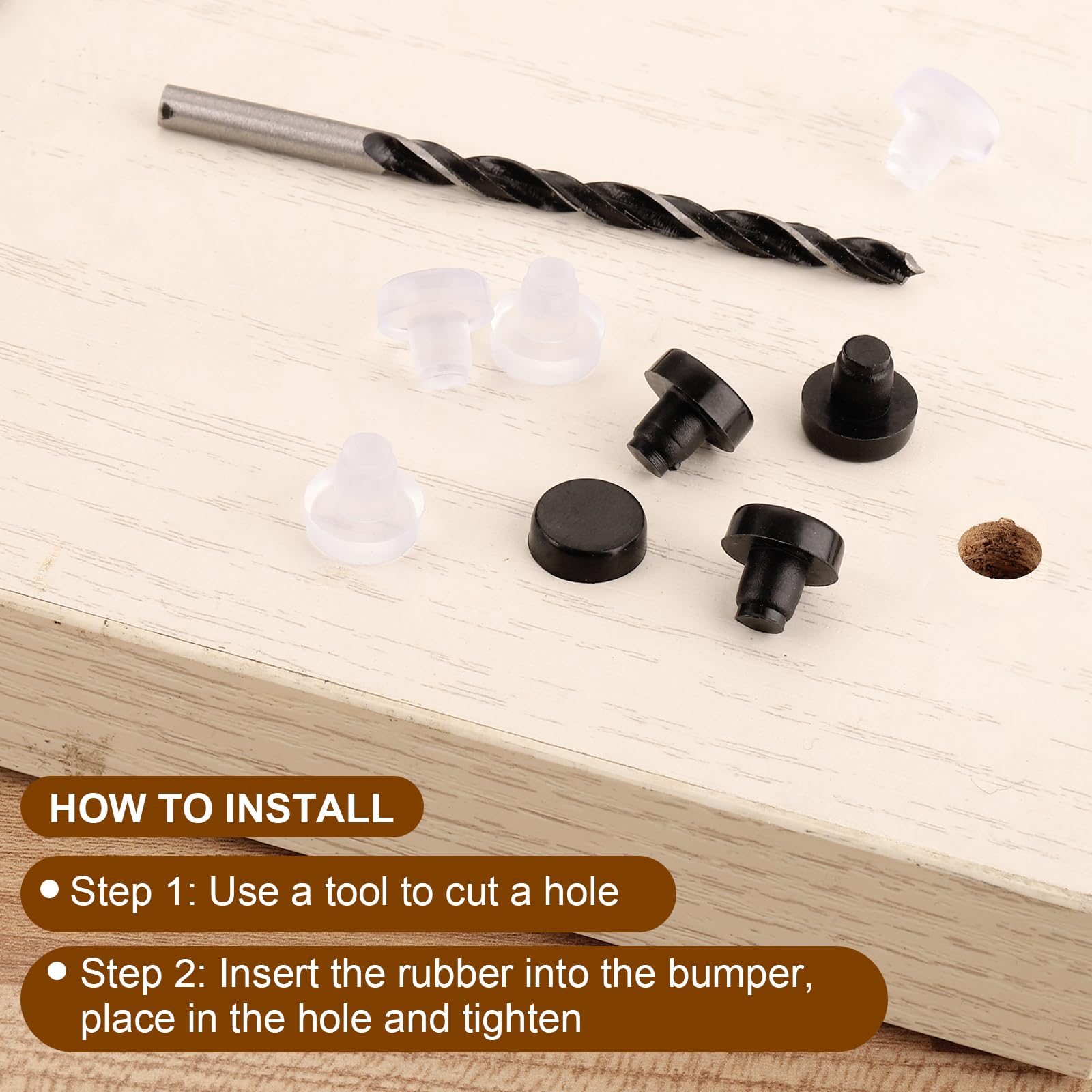 100 Pièces Pare Chocs De Table En Verre Avec Tige, Pinces