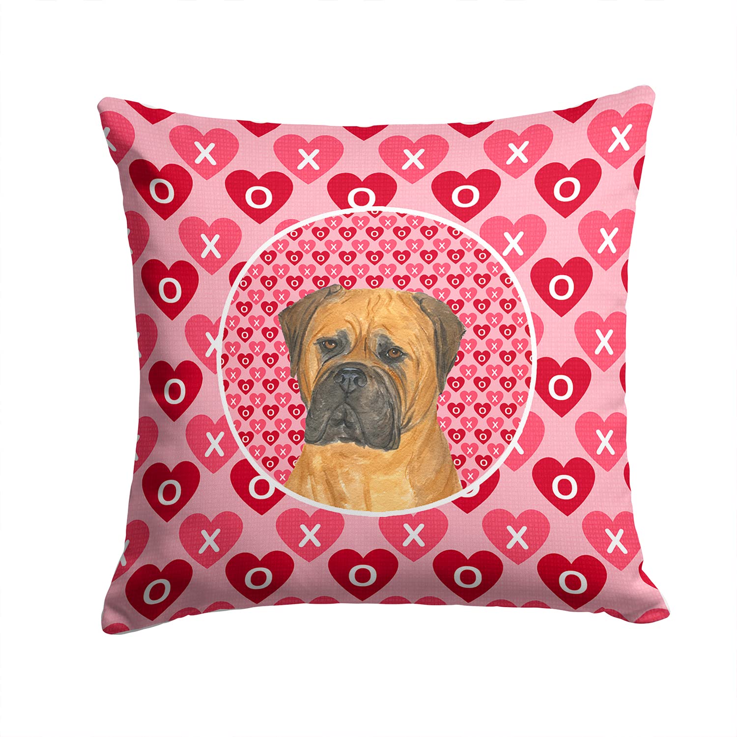 Taie d'oreiller Bullmastiff multicolore pour décorer le canapé du salon familial