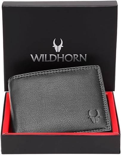 WildHorn RFID Protected Leather Wallet for Men